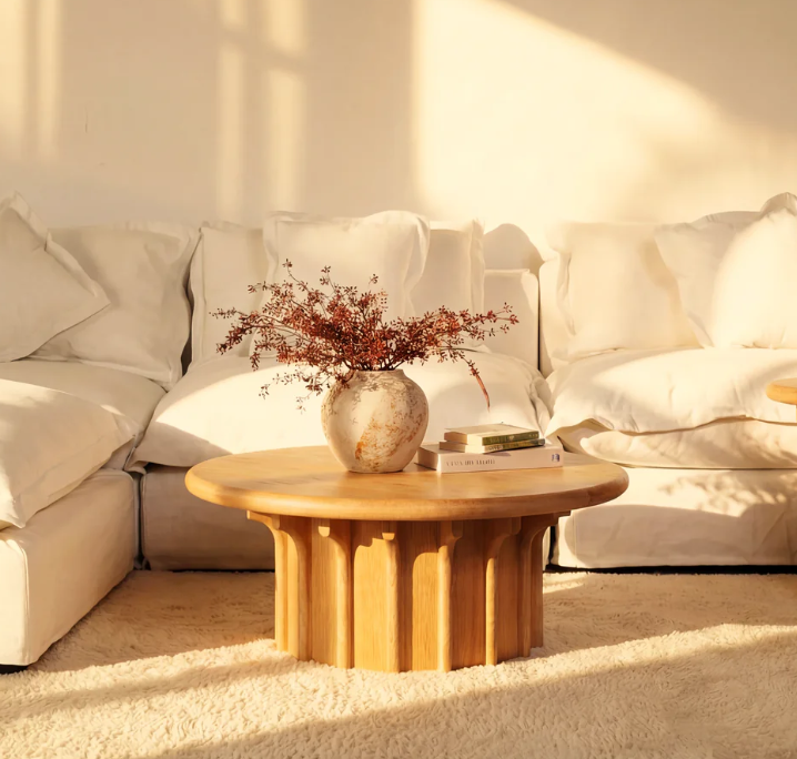 How to Style Your Coffee Table for a Calm, Organic Look