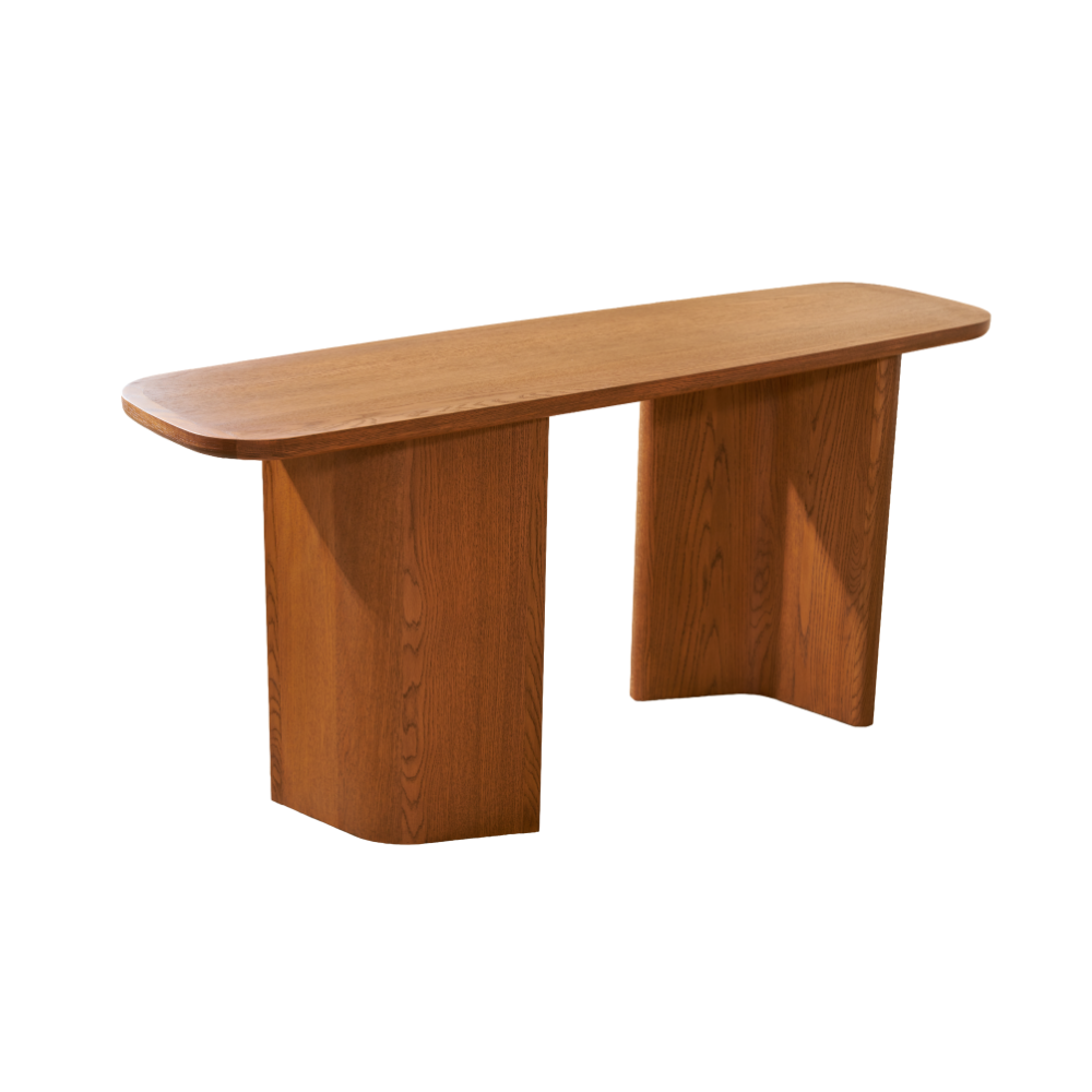 Arden Console Table  — Brown oak finish