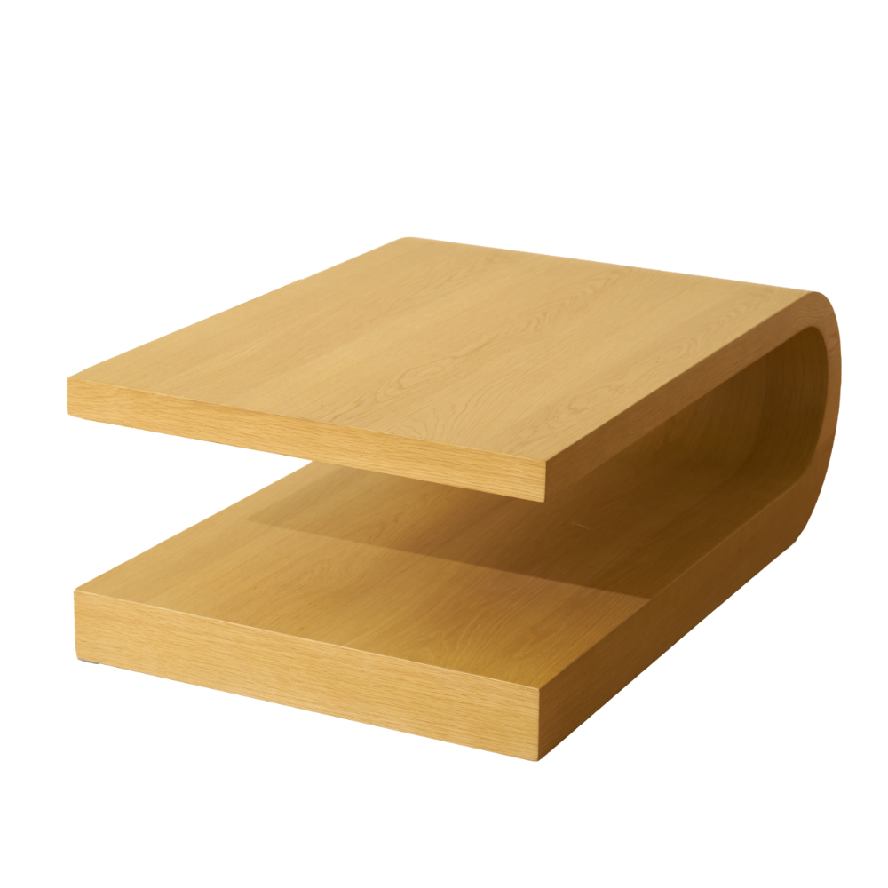 Arcus Coffee Table — Natural oak finish