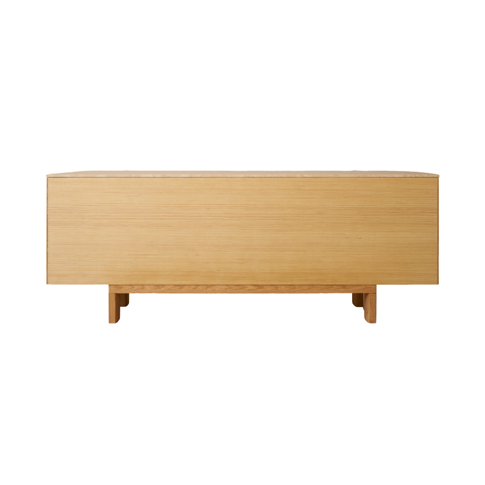 Moro Sideboard  — Dark oak with a marble top