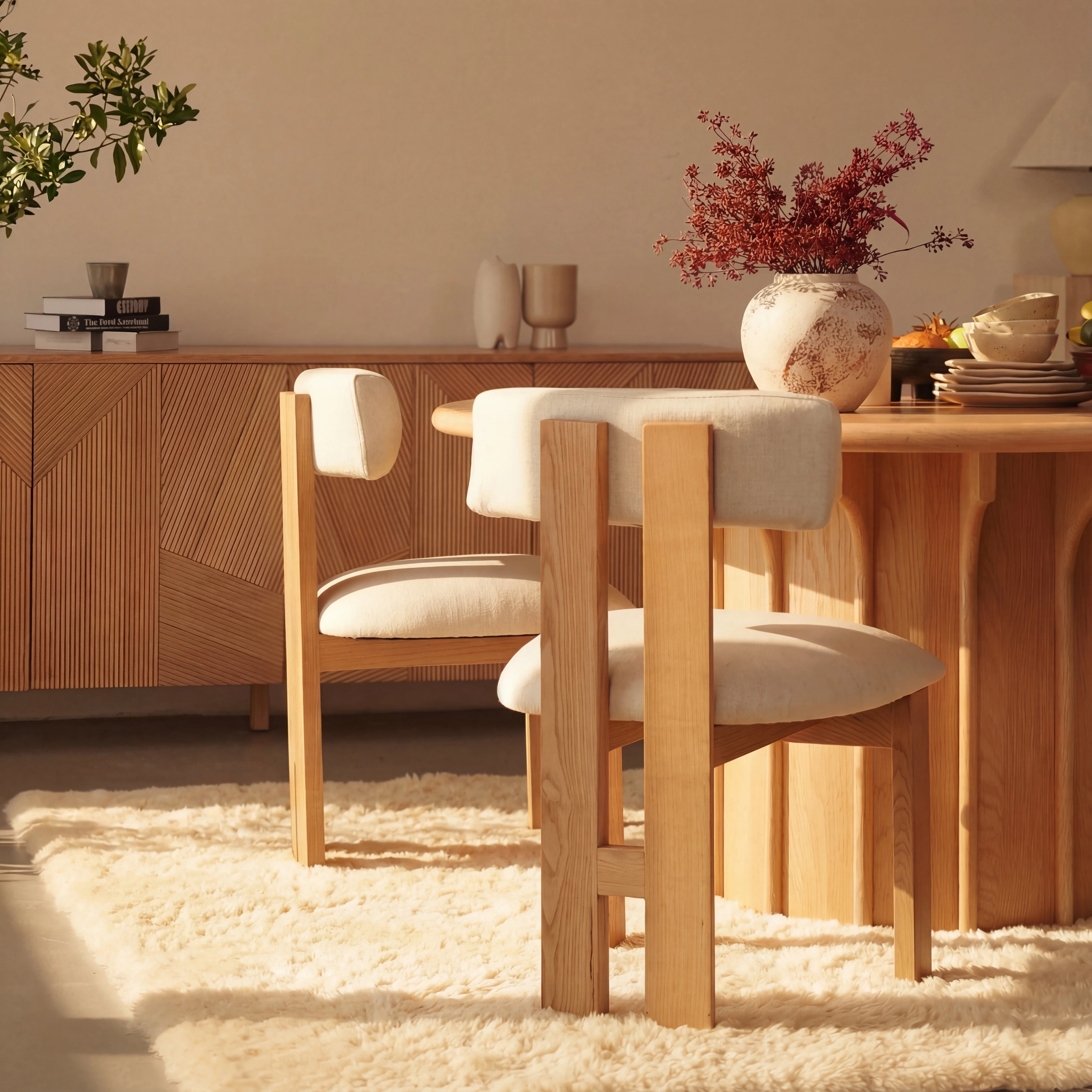 Corin Dining Table White oak