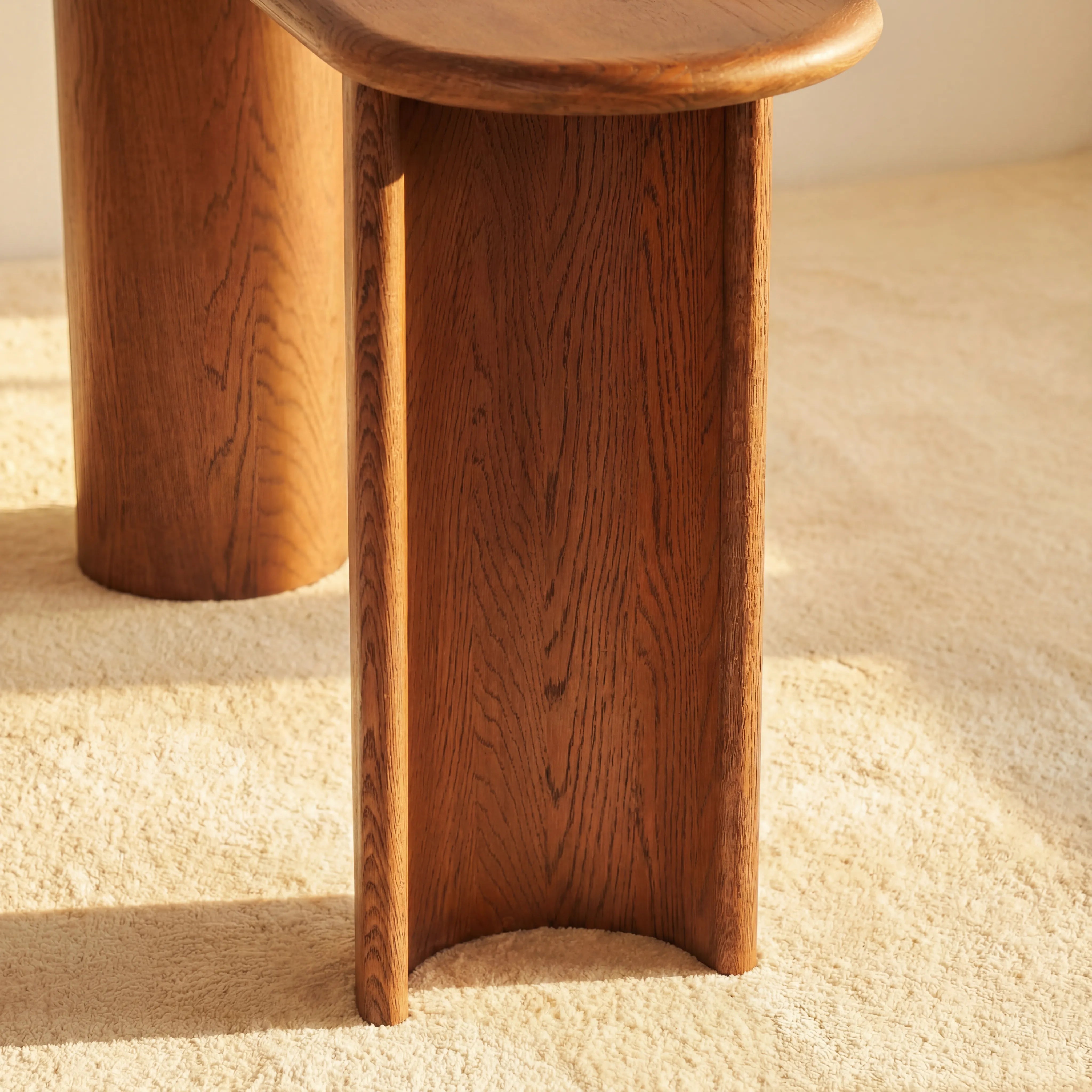 Haven Console Table White oak