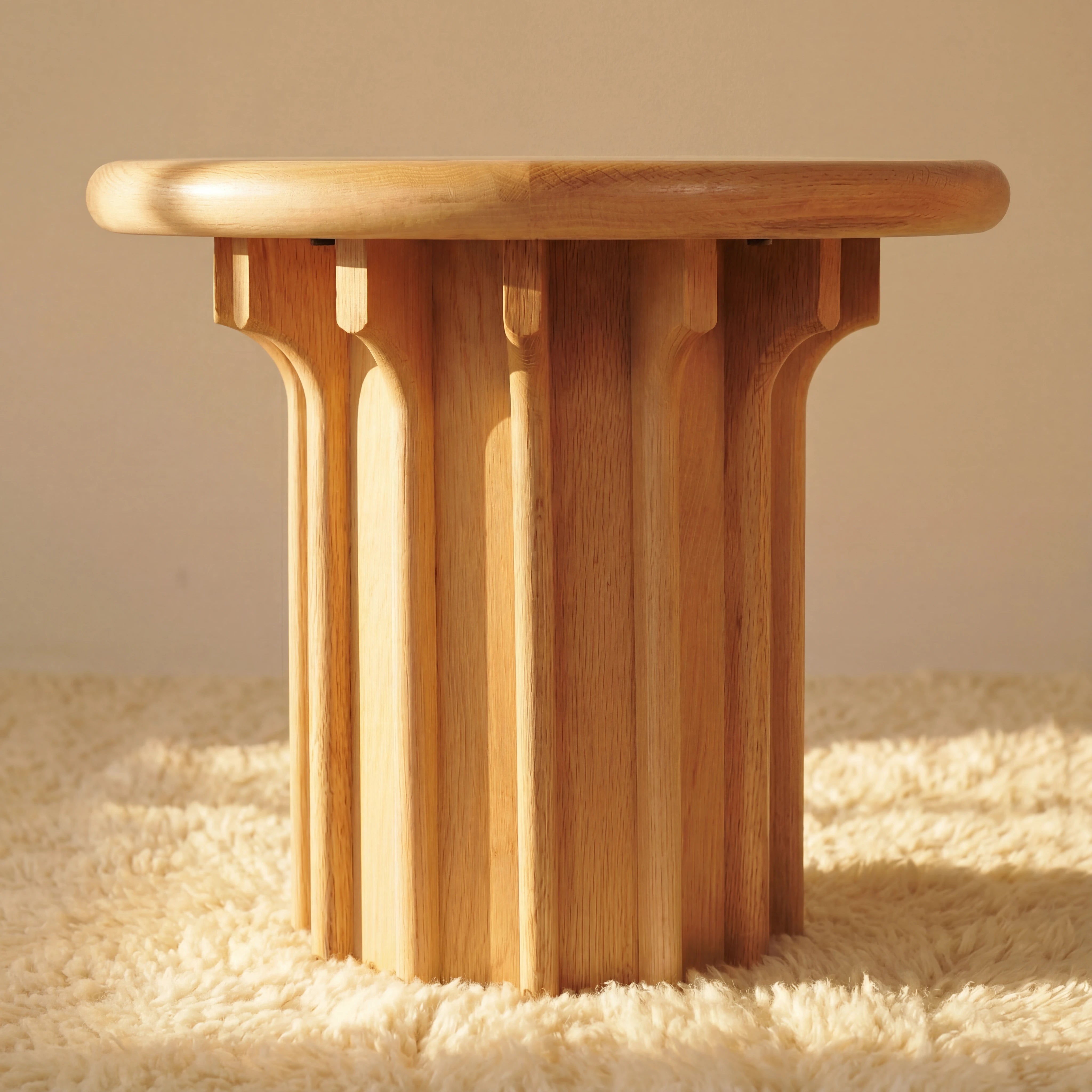 Corin Side Table White oak