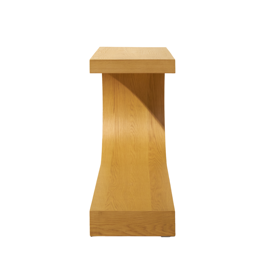 Arcus Console Table  — Natural oak finish