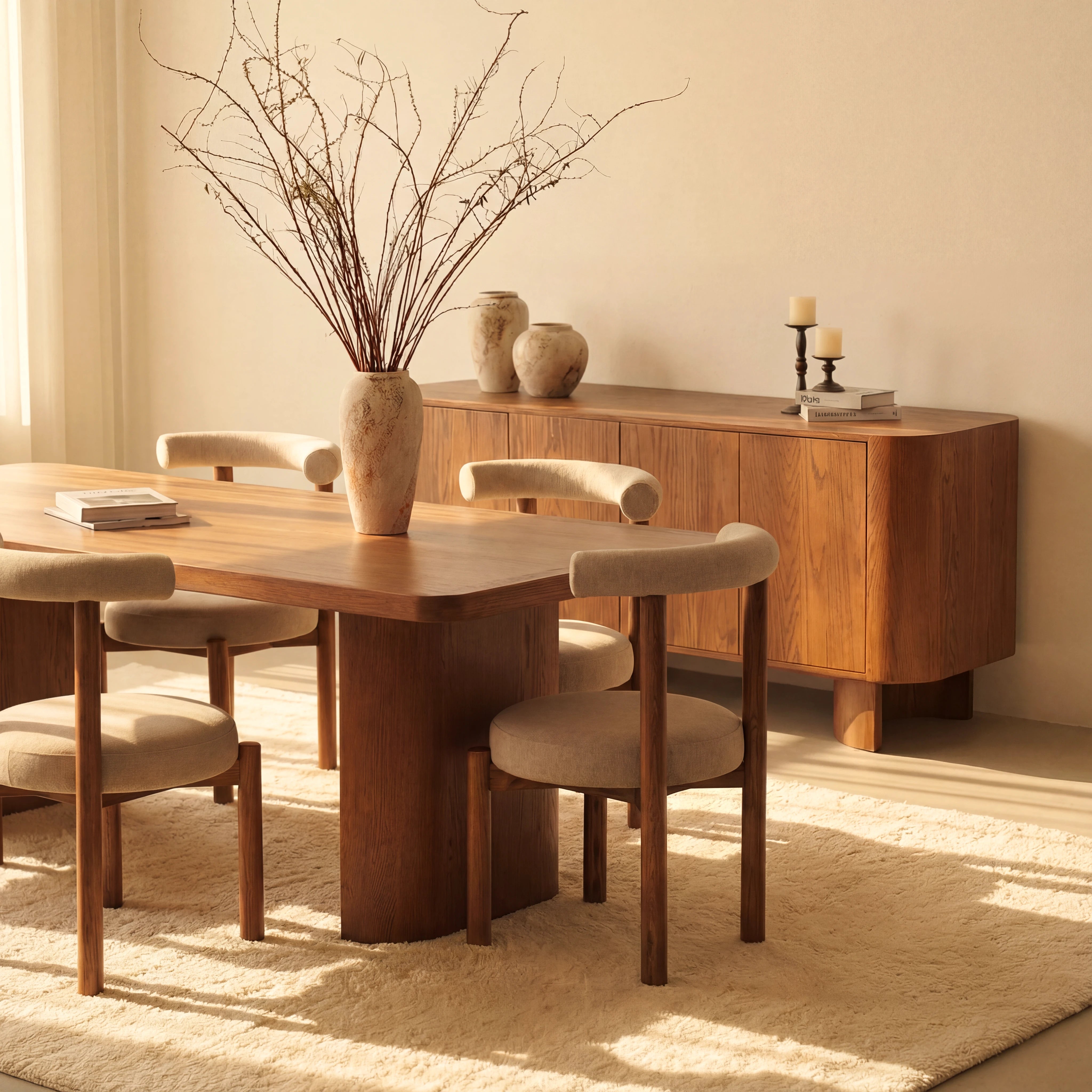 Ovelo Dining Table All-oak construction