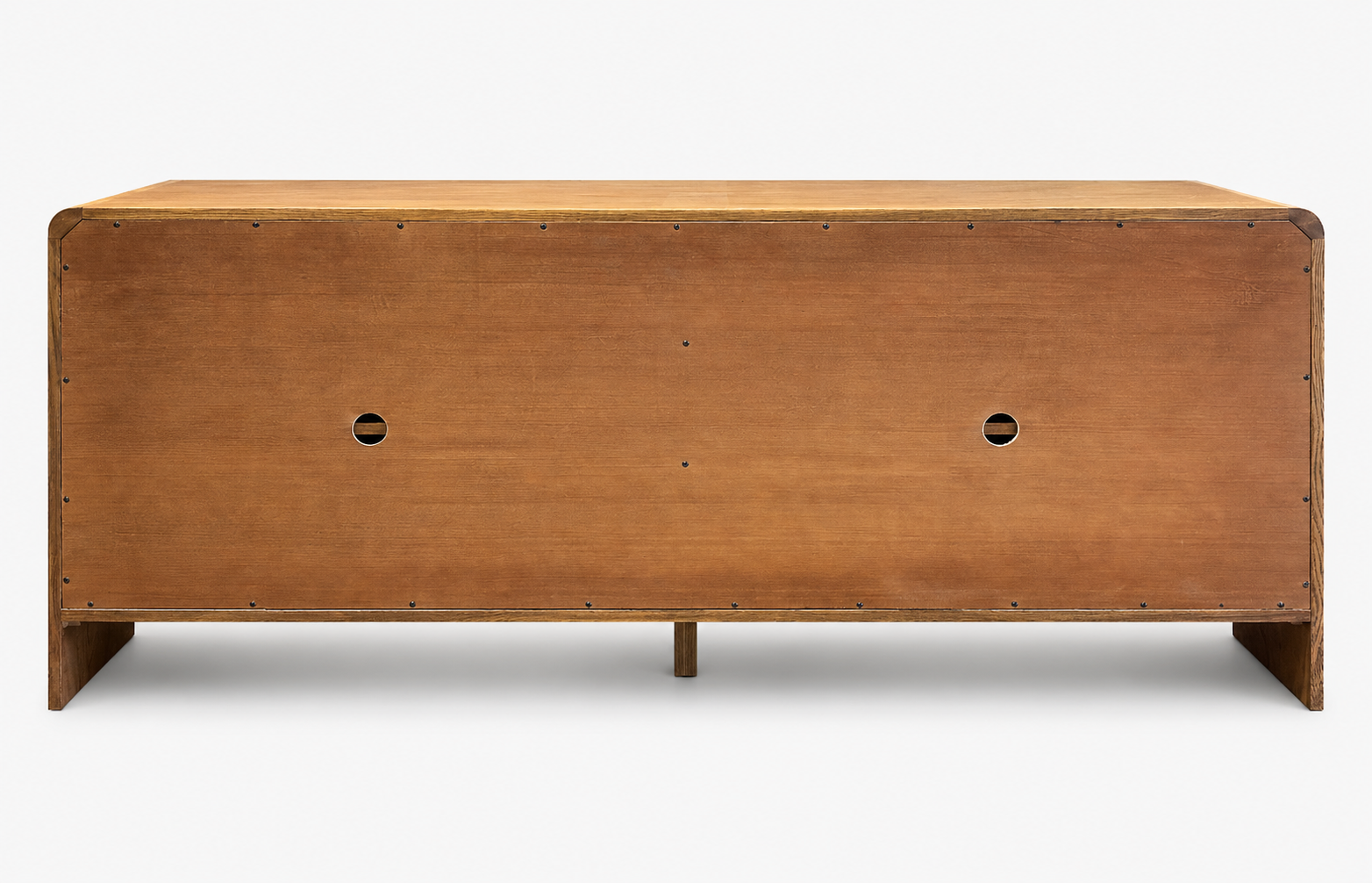 Vista Sideboard White oak with sculpted slat detailing