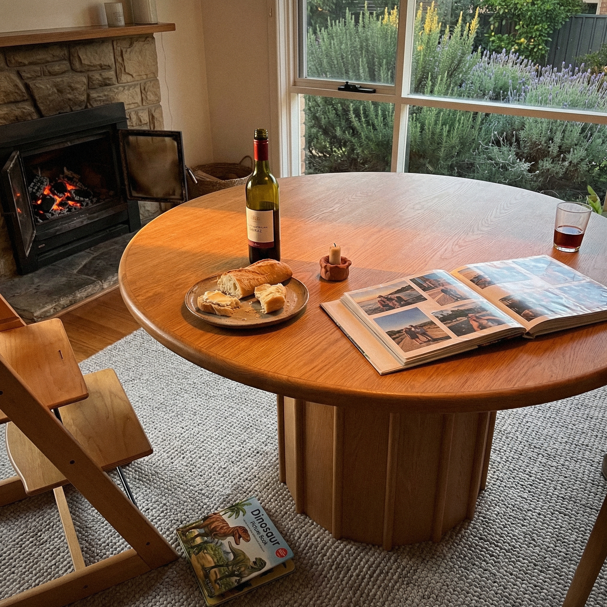 Corin Dining Table White oak