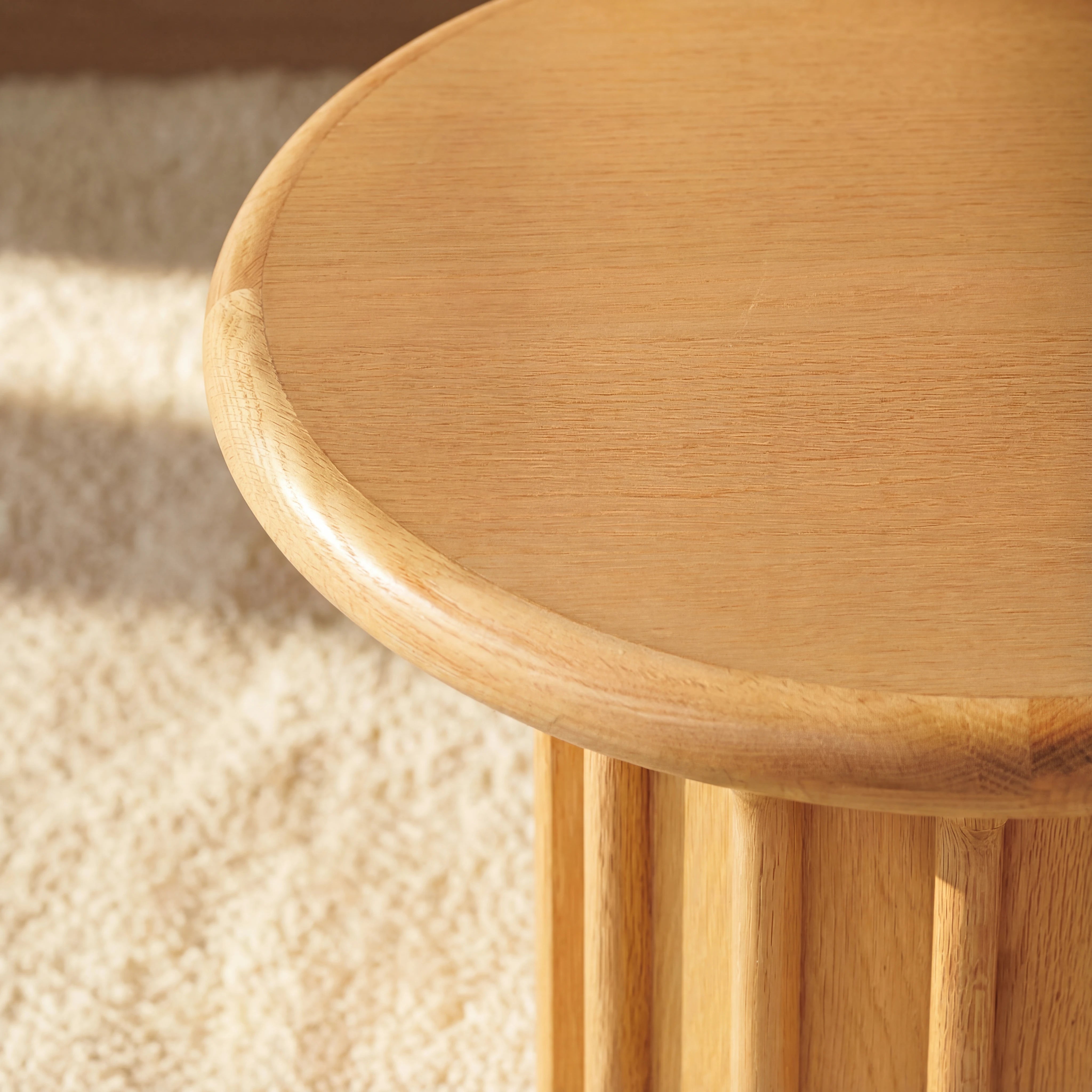 Corin Side Table White oak