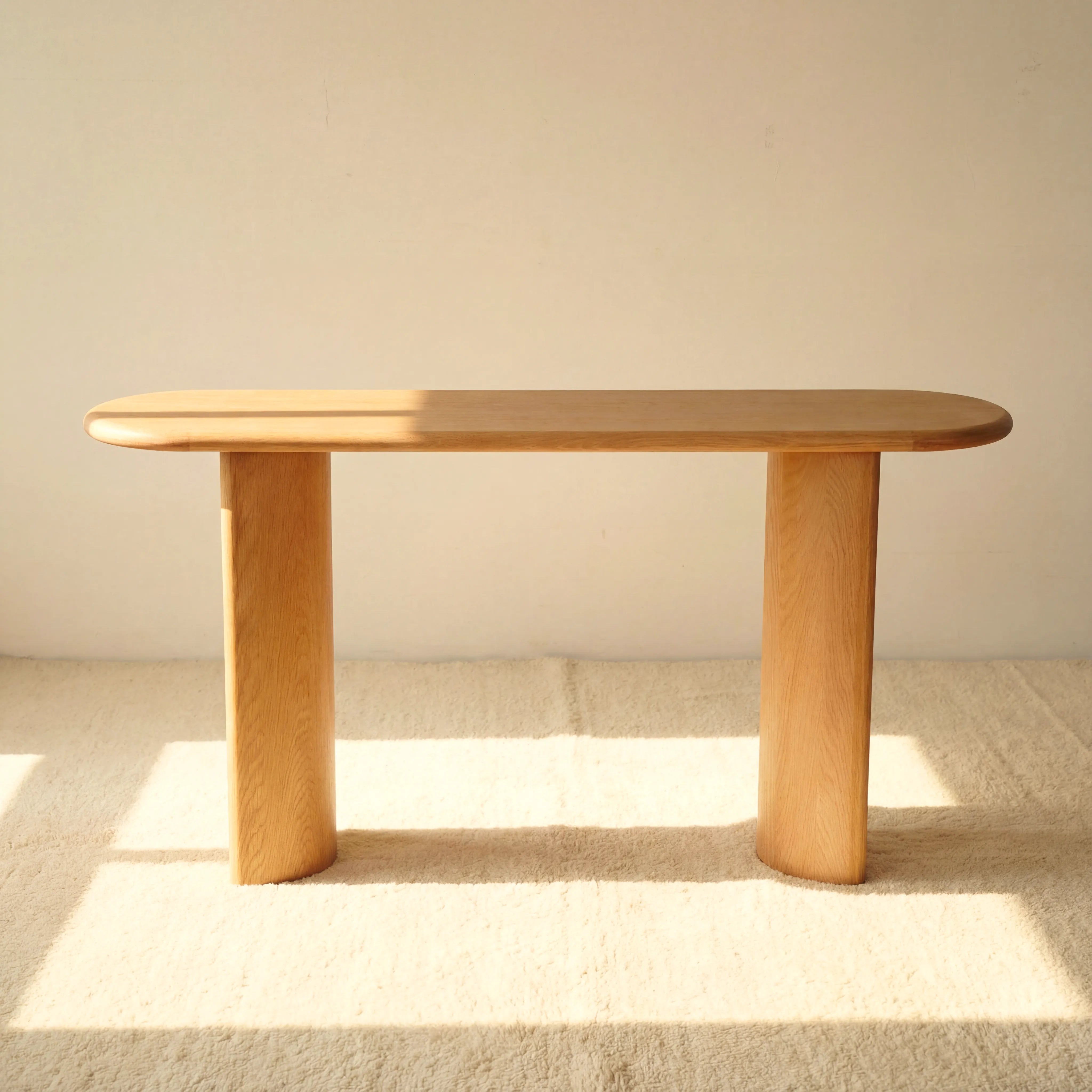 Haven Console Table White oak