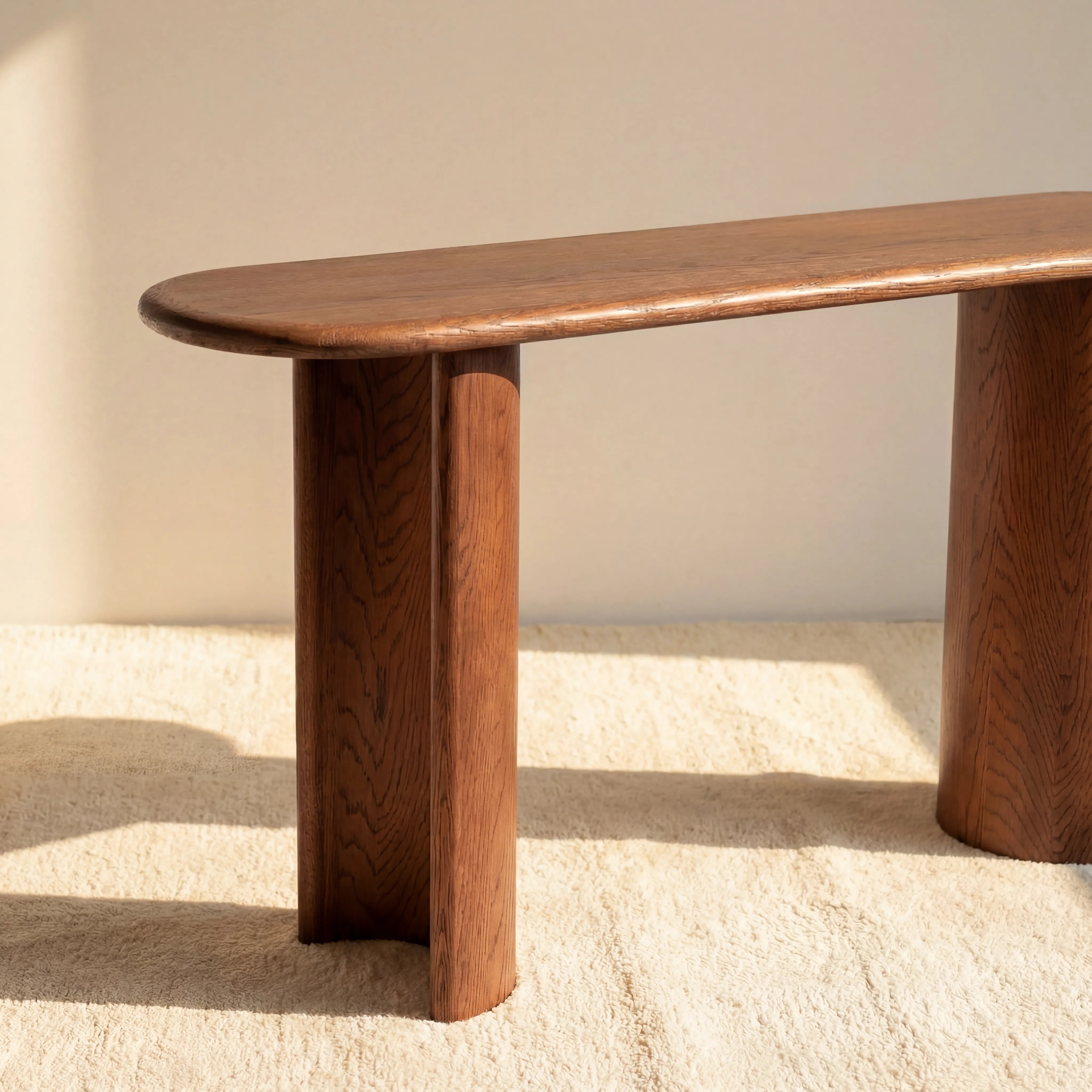 Haven Console Table White oak