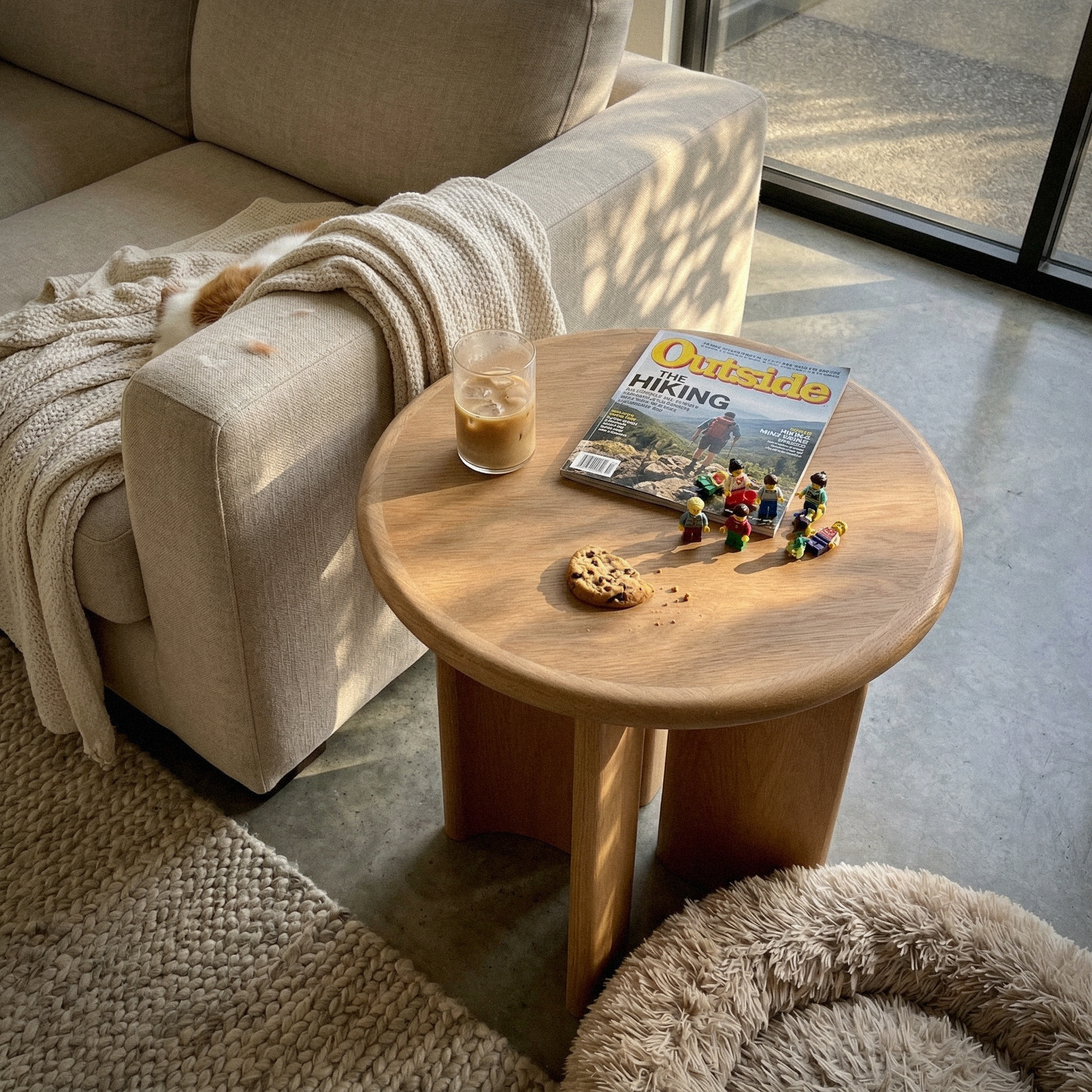 Haven Side Table White oak