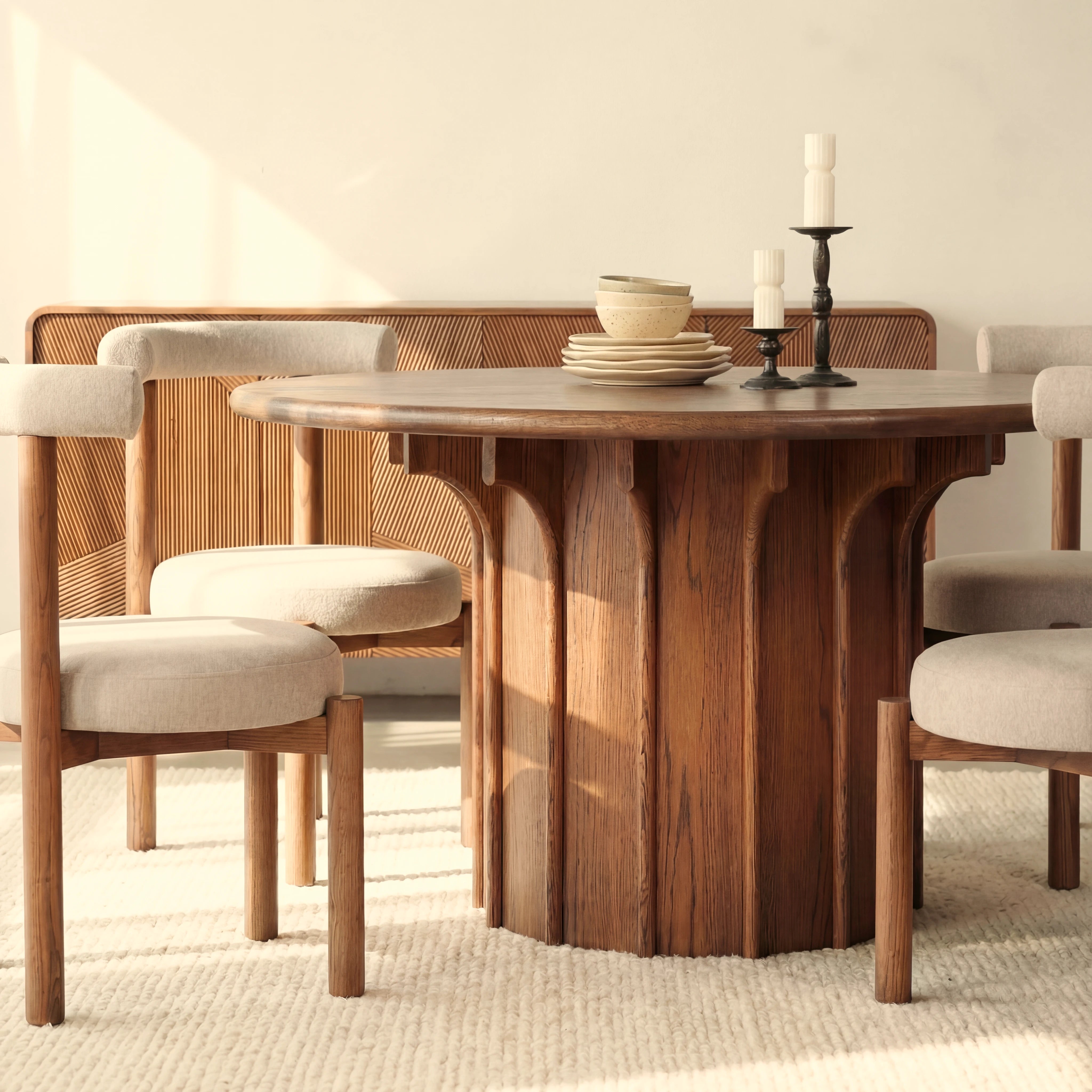 Corin Dining Table White oak