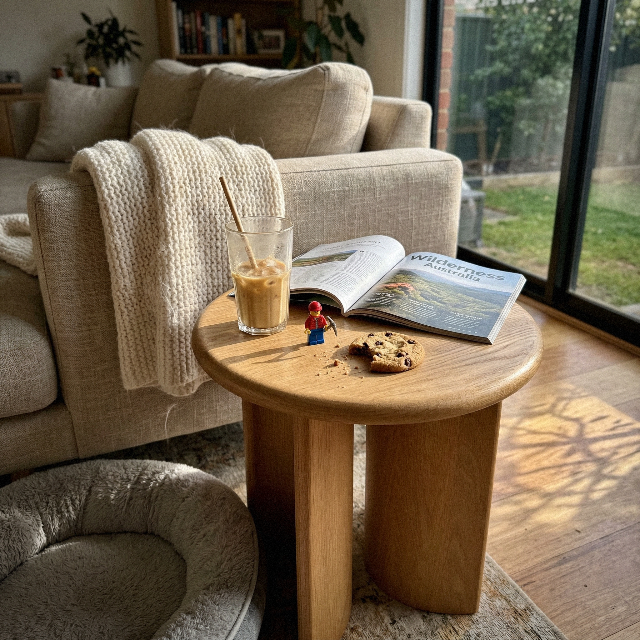 Haven Side Table White oak