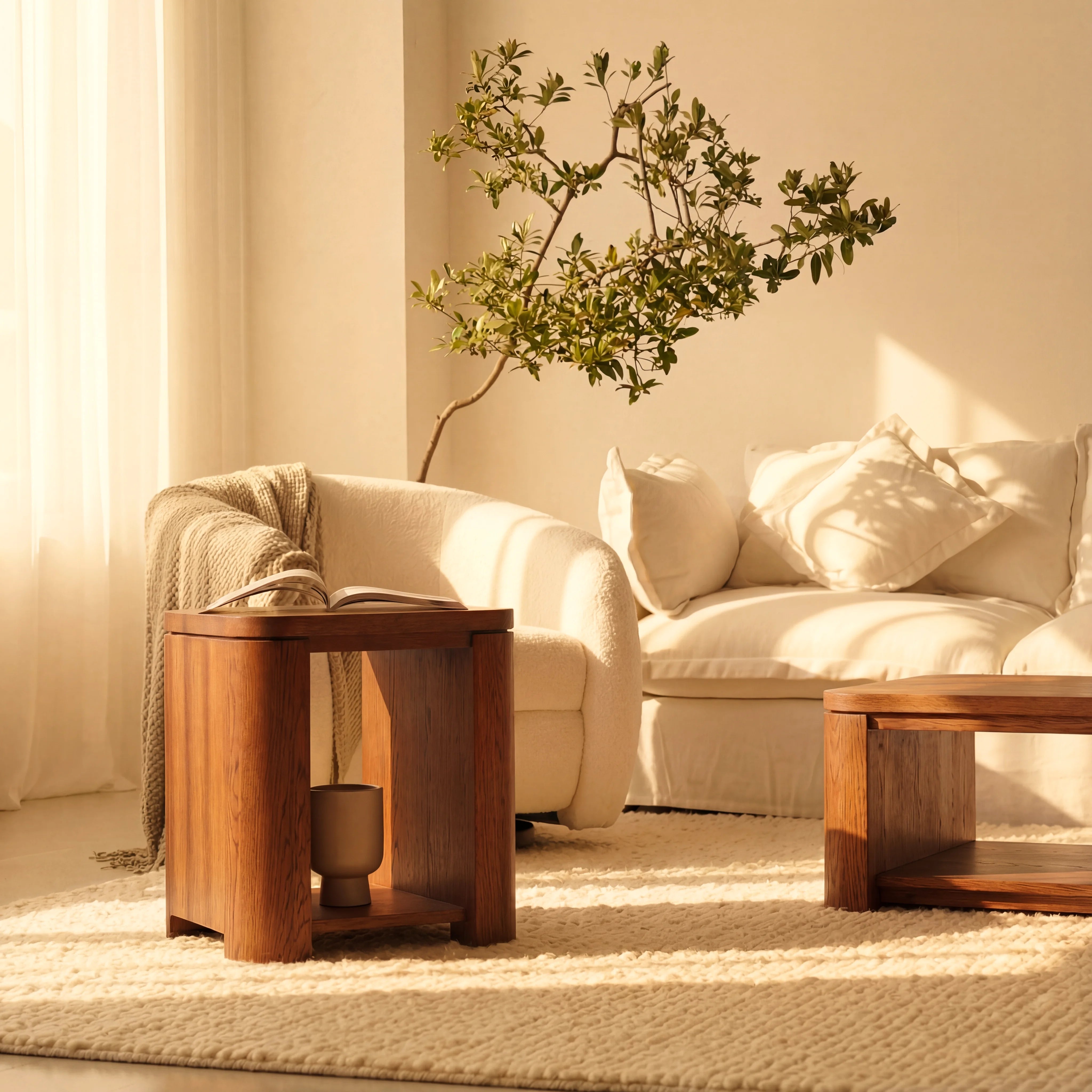 Ovelo Side Table All-oak construction