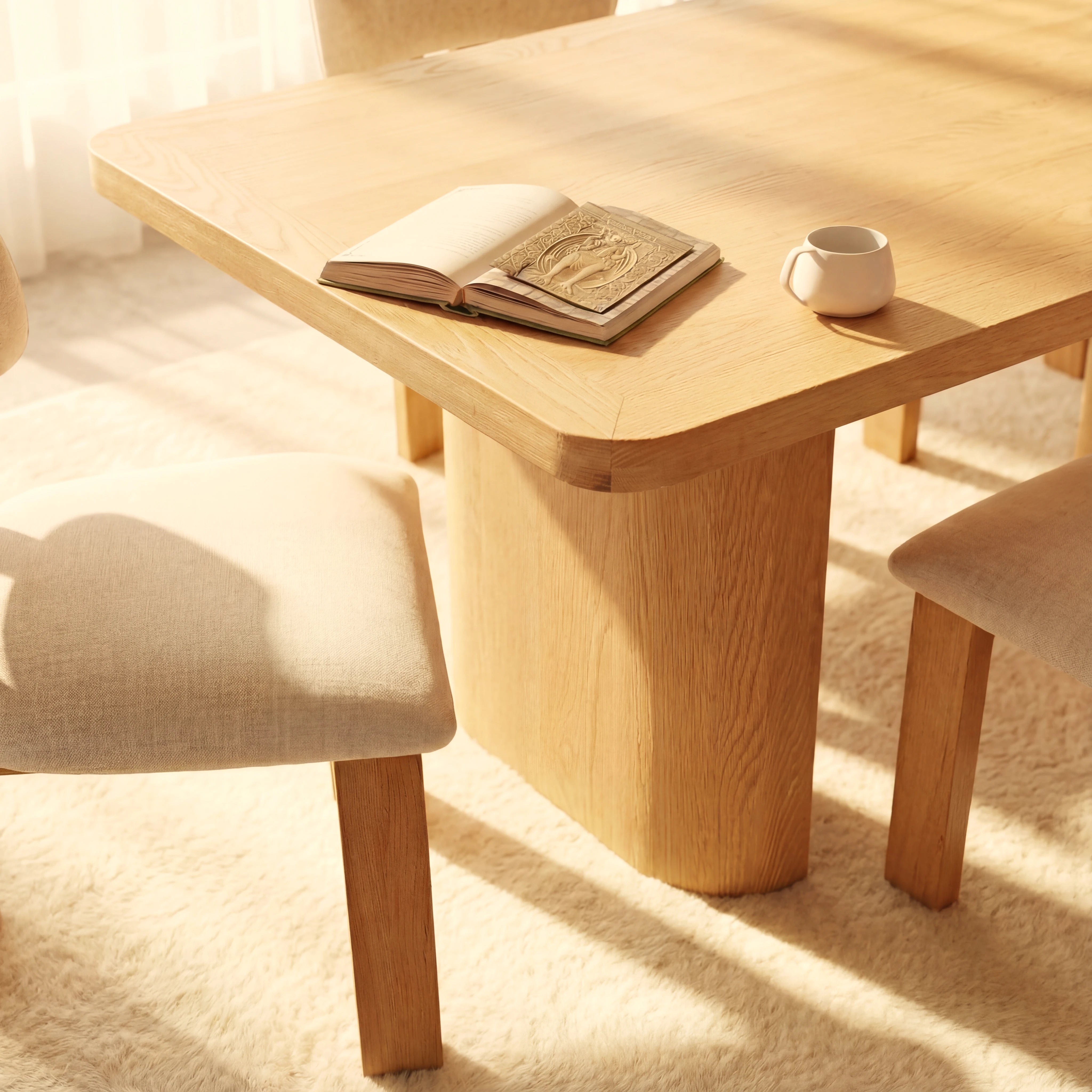 Ovelo Dining Table All-oak construction