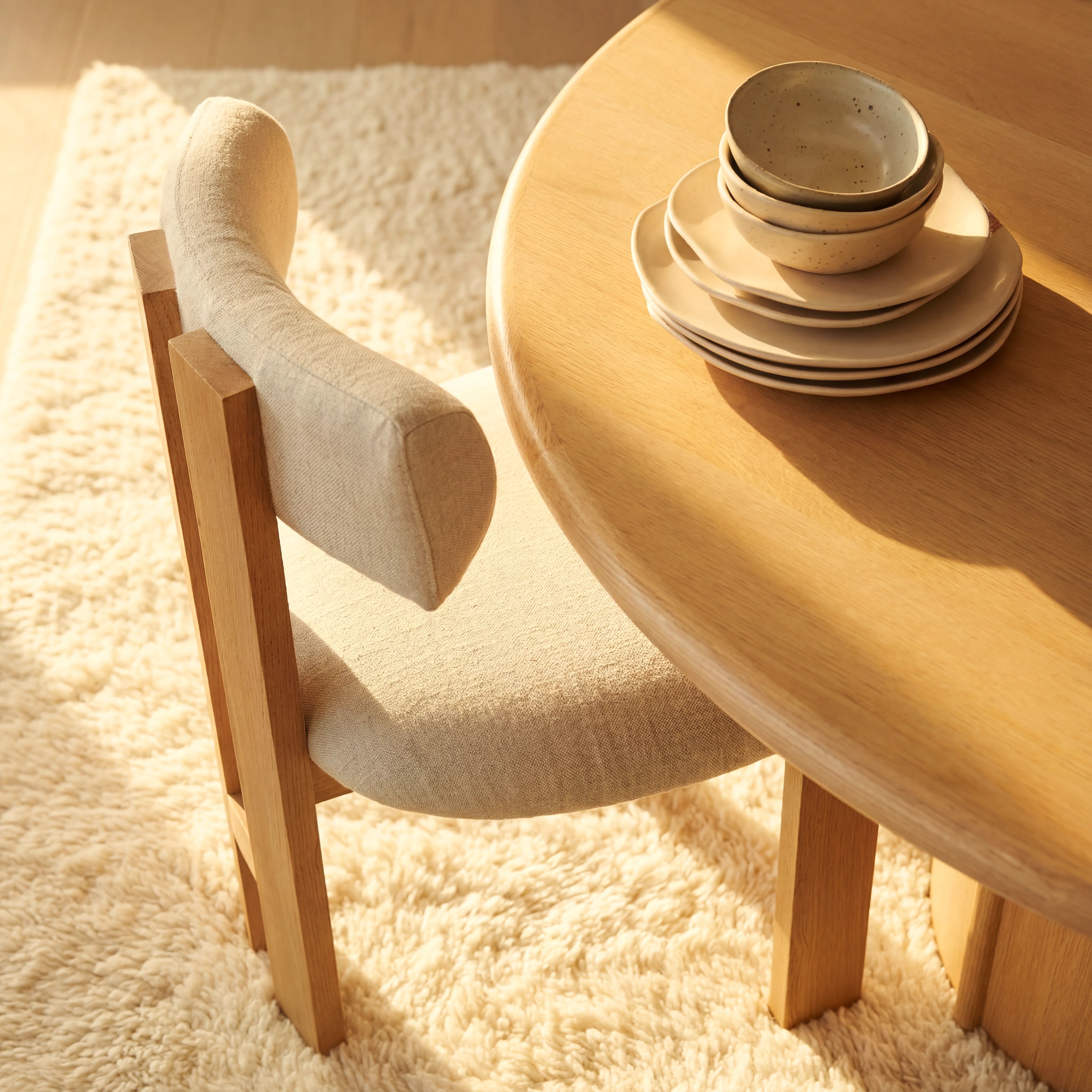 Corin Dining Table White oak