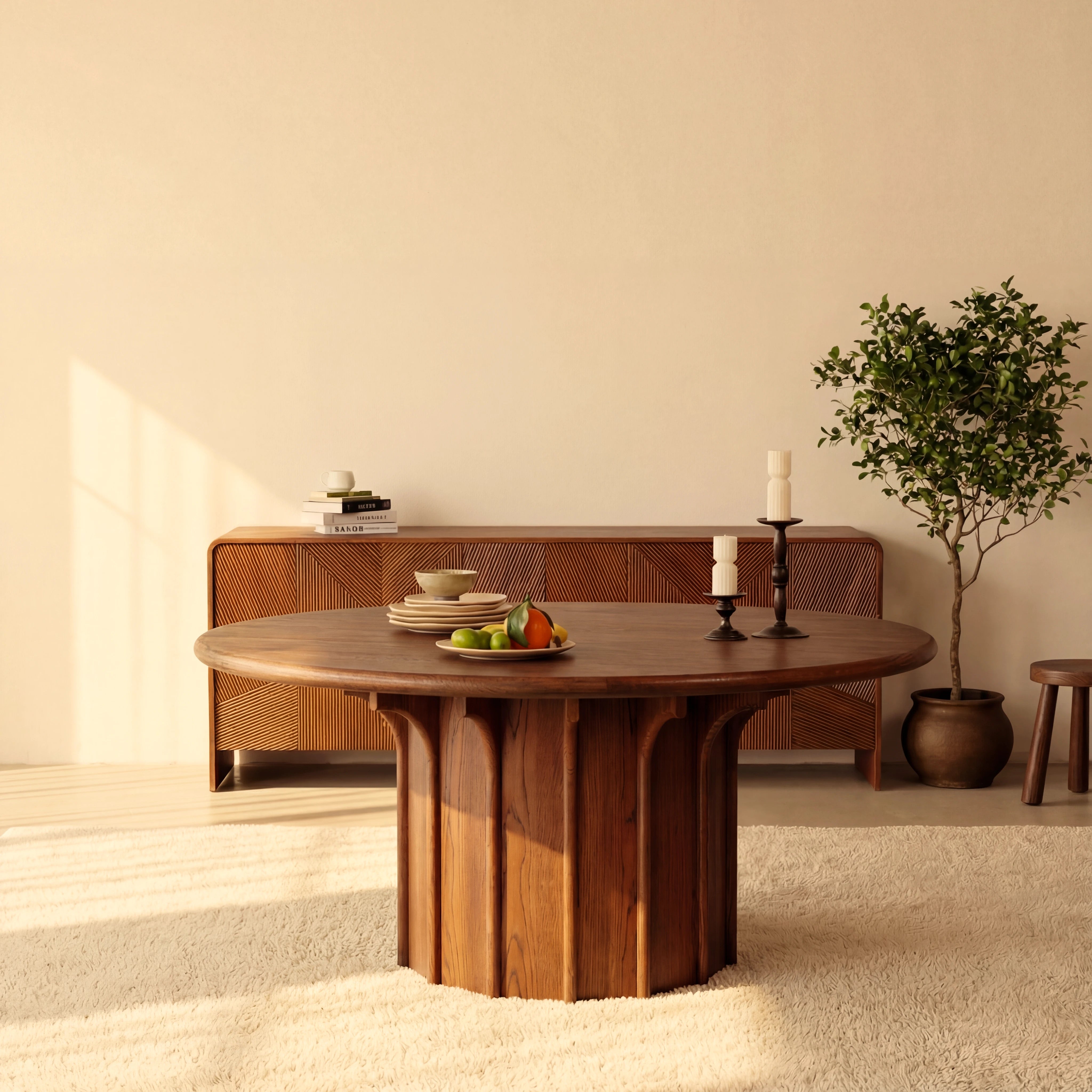 Corin Dining Table White oak