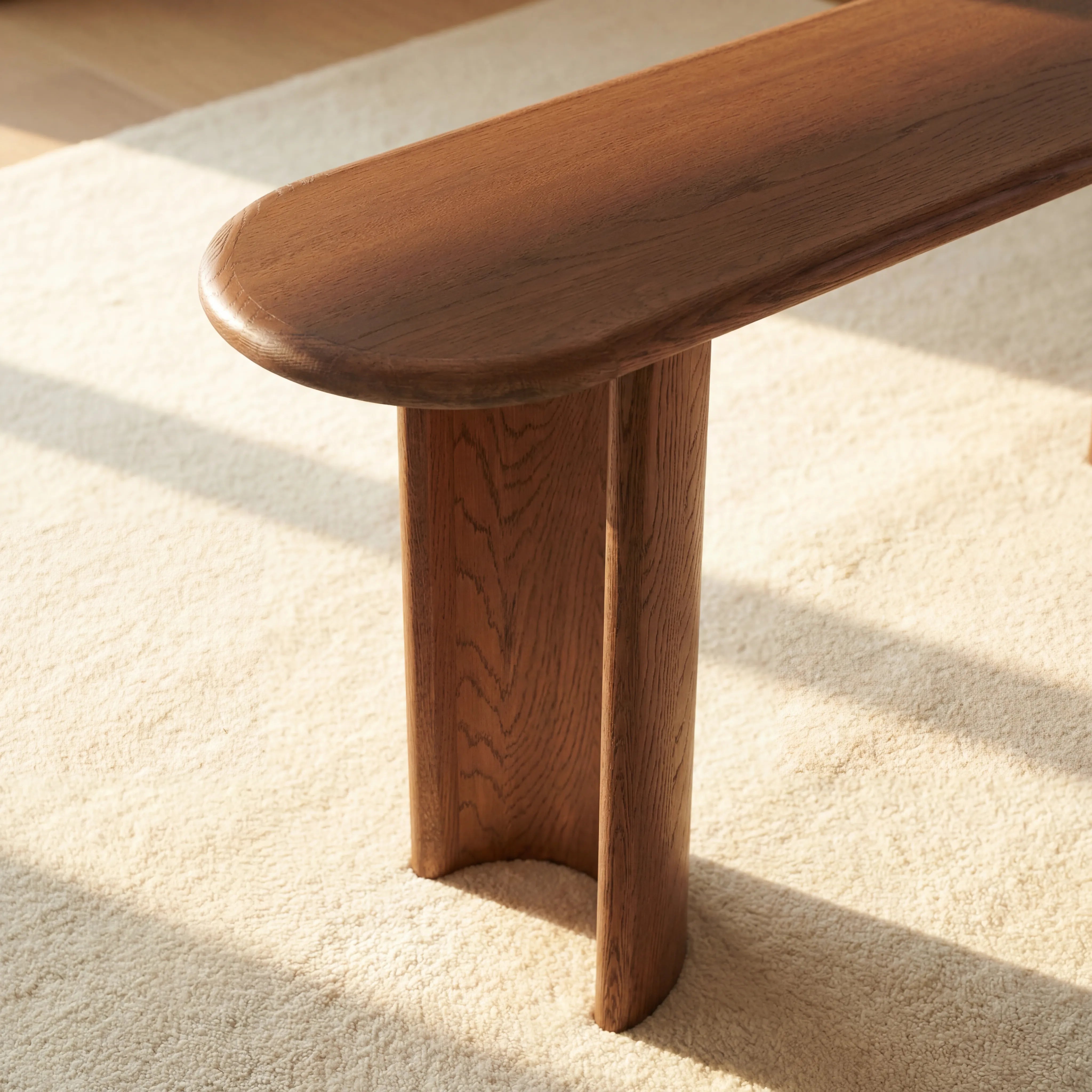 Haven Console Table White oak