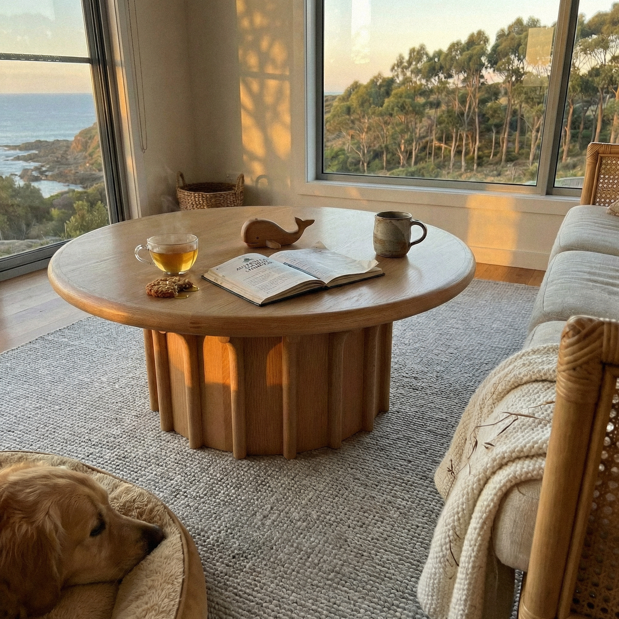 Corin Coffee Table White oak