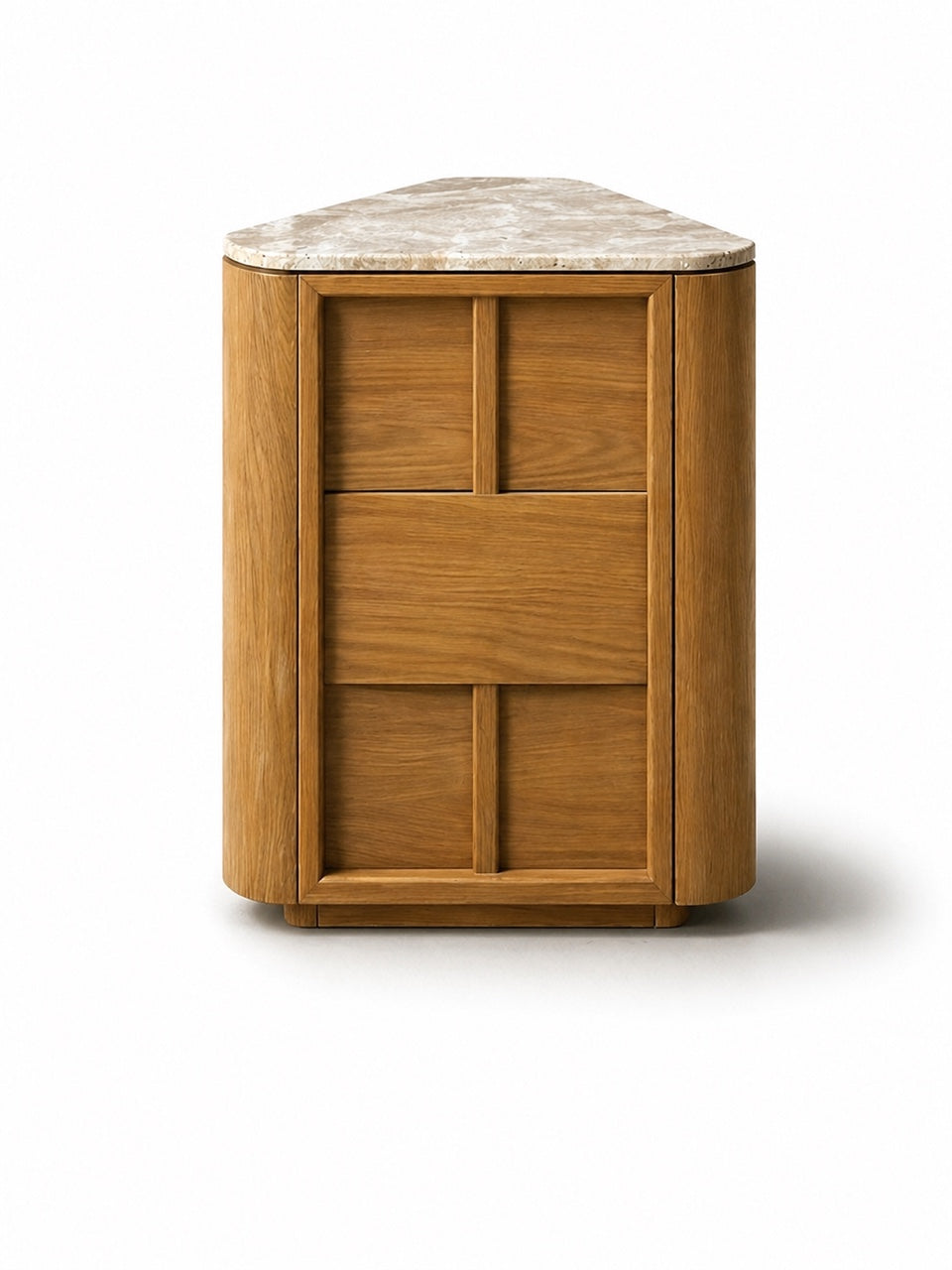 Hearth Sideboard Oak wood with travertine top
