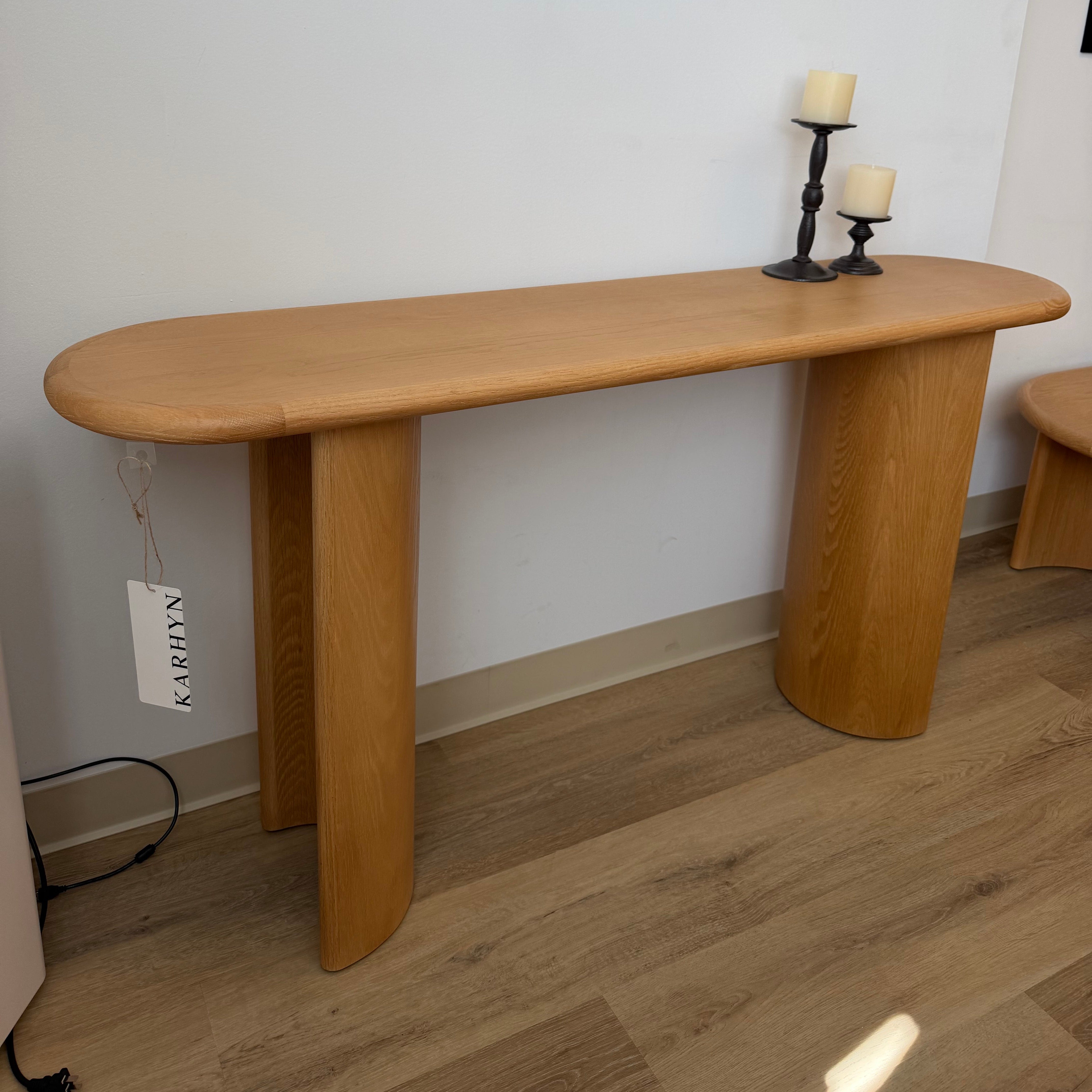 Haven Console Table White oak（karhyn studio sale）