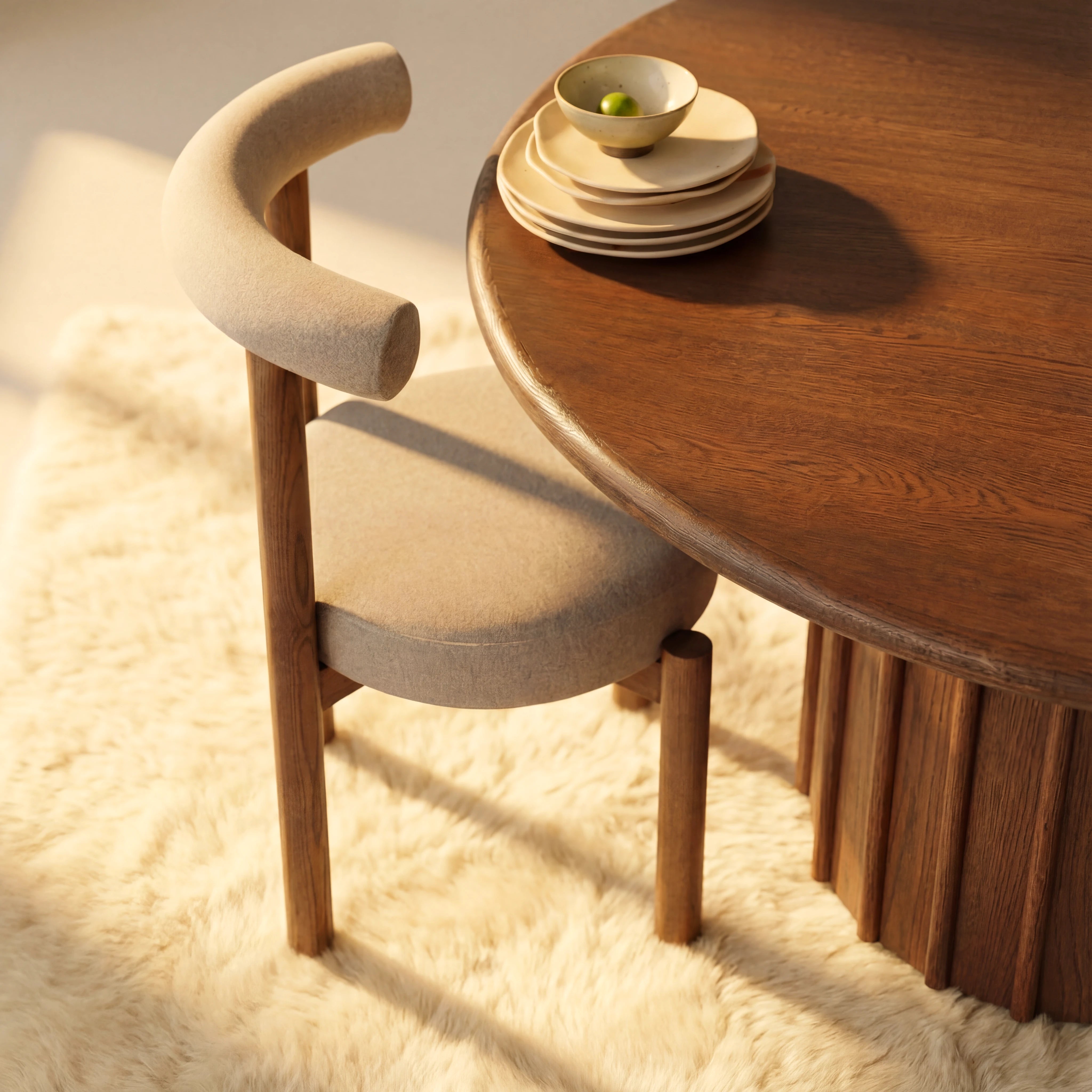 Corin Dining Table White oak