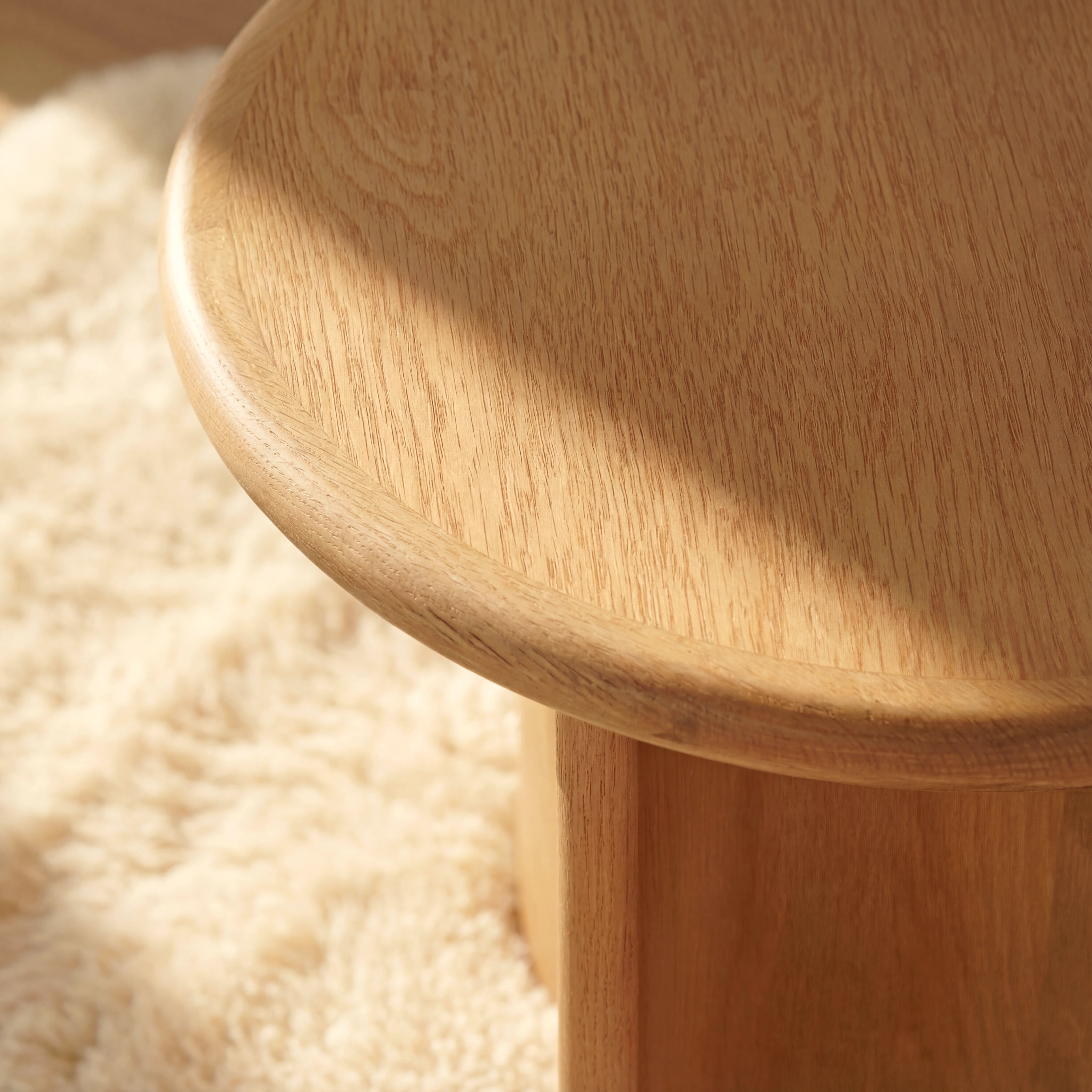 Haven Side Table White oak
