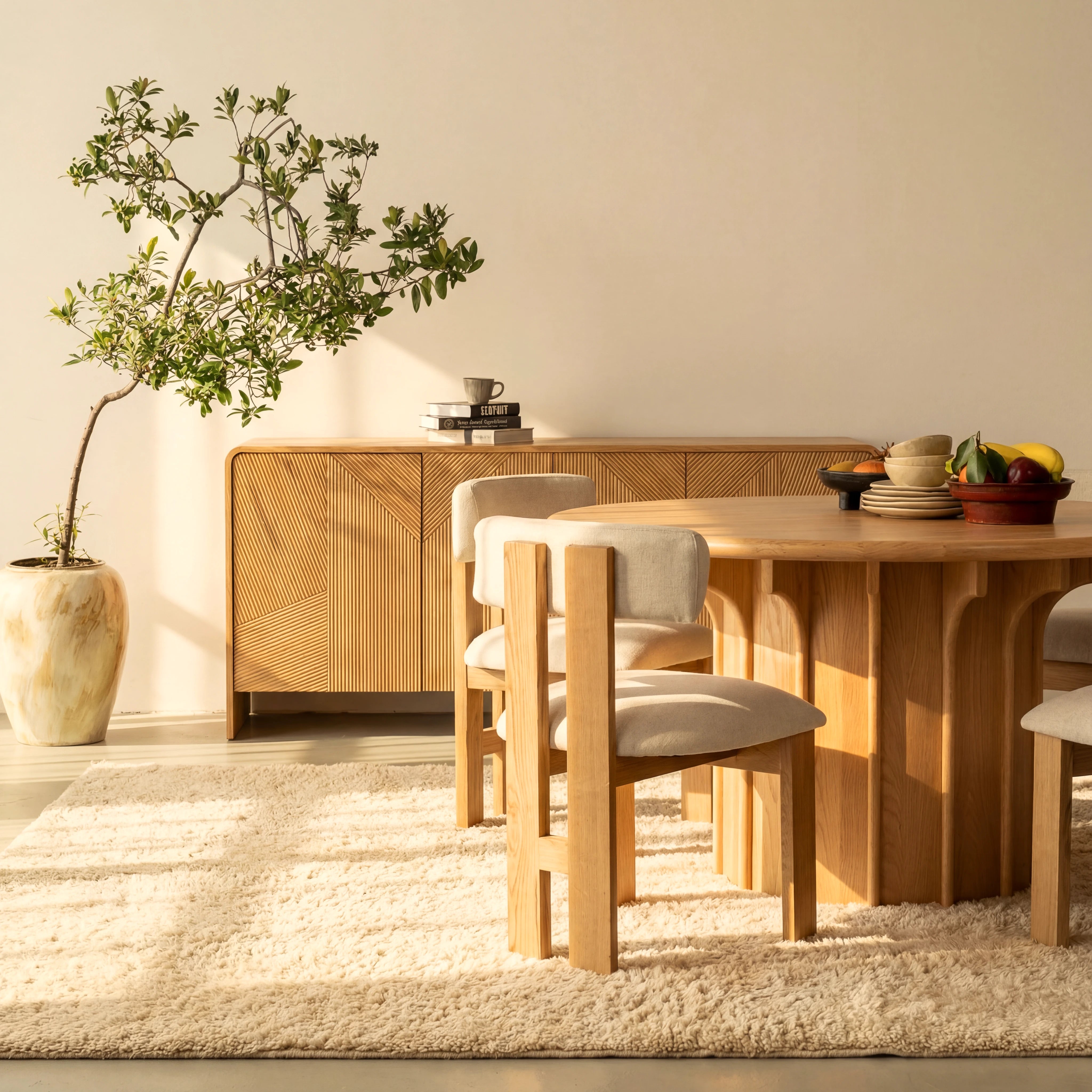 Corin Dining Table White oak