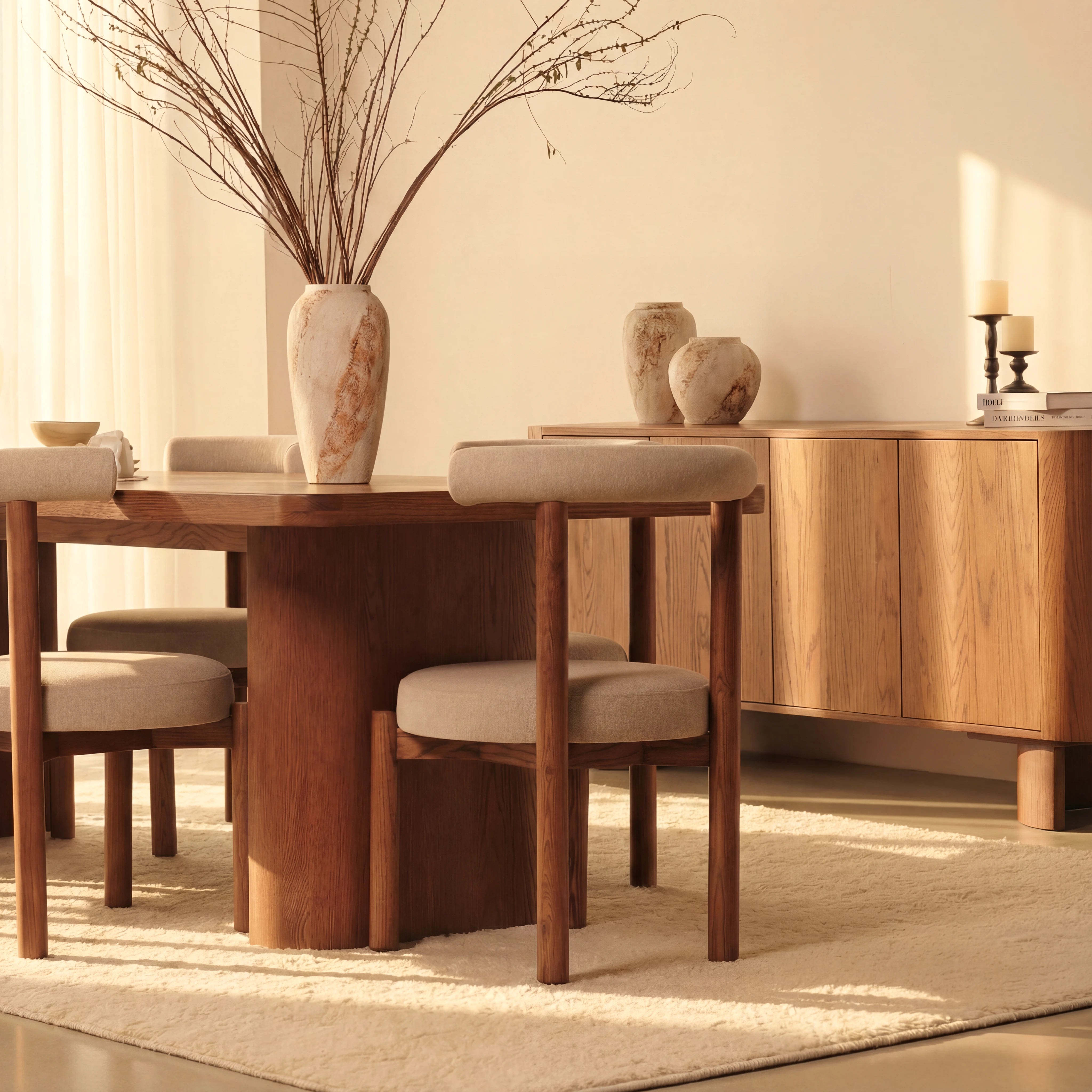 Ovelo Dining Table All-oak construction