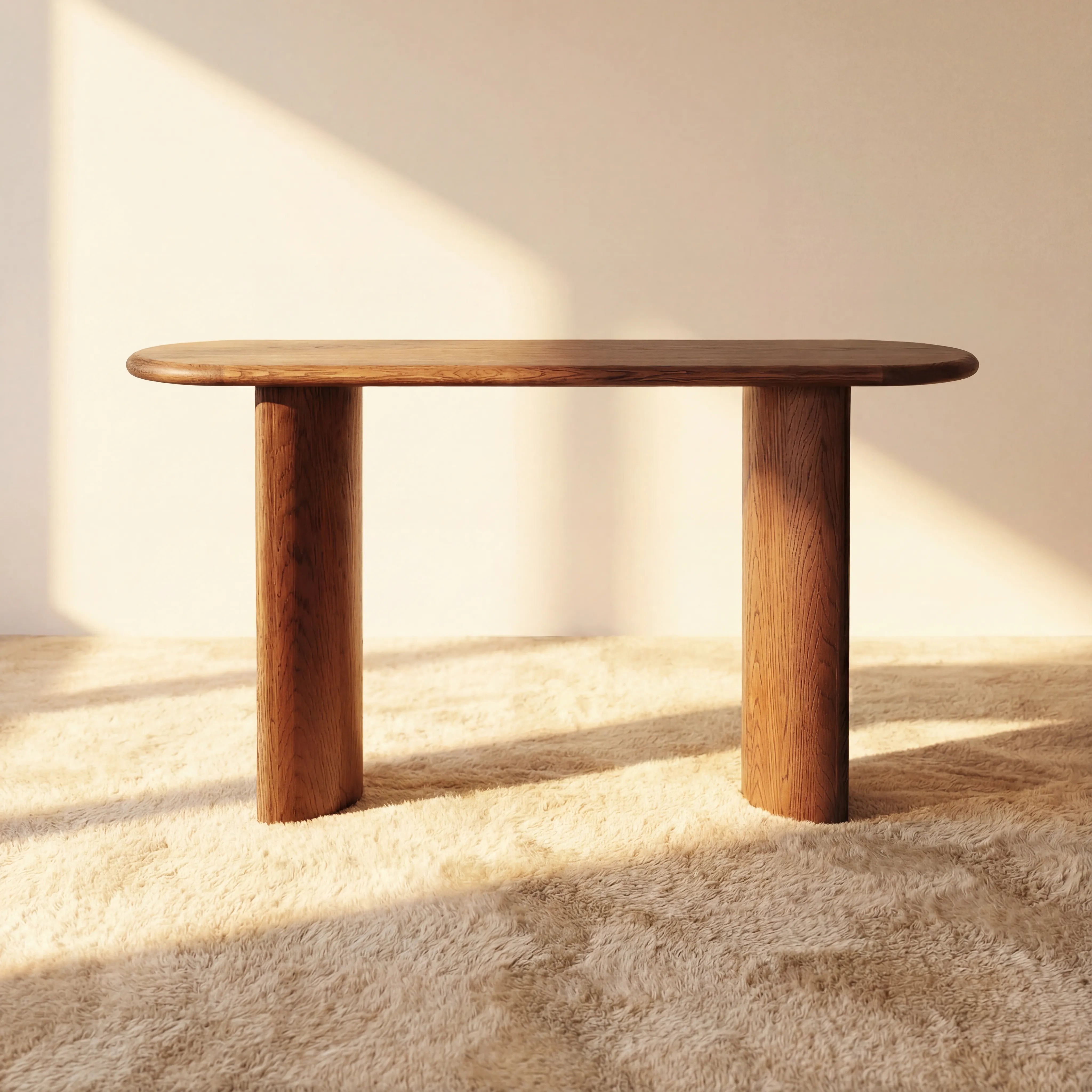 Haven Console Table White oak
