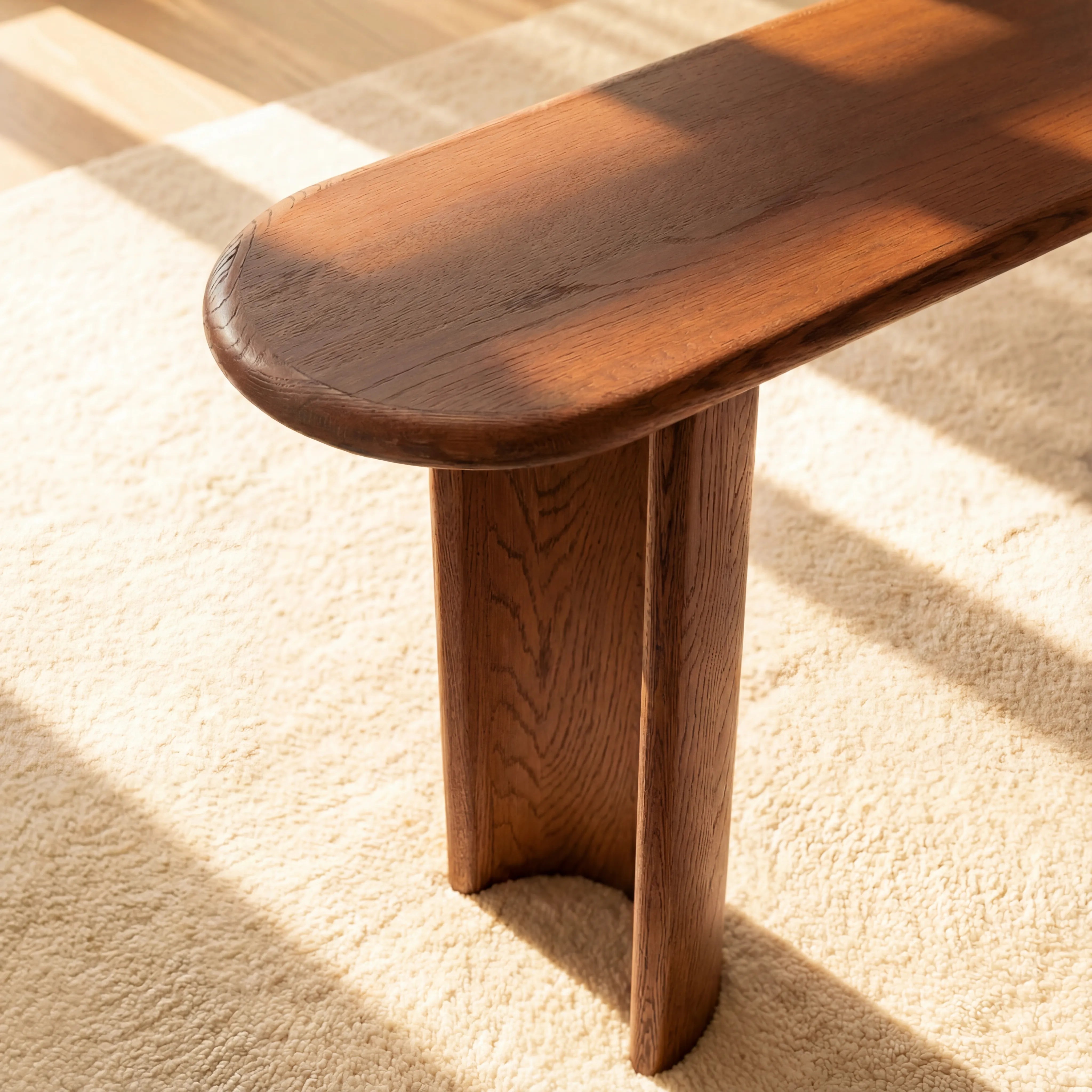 Haven Console Table White oak