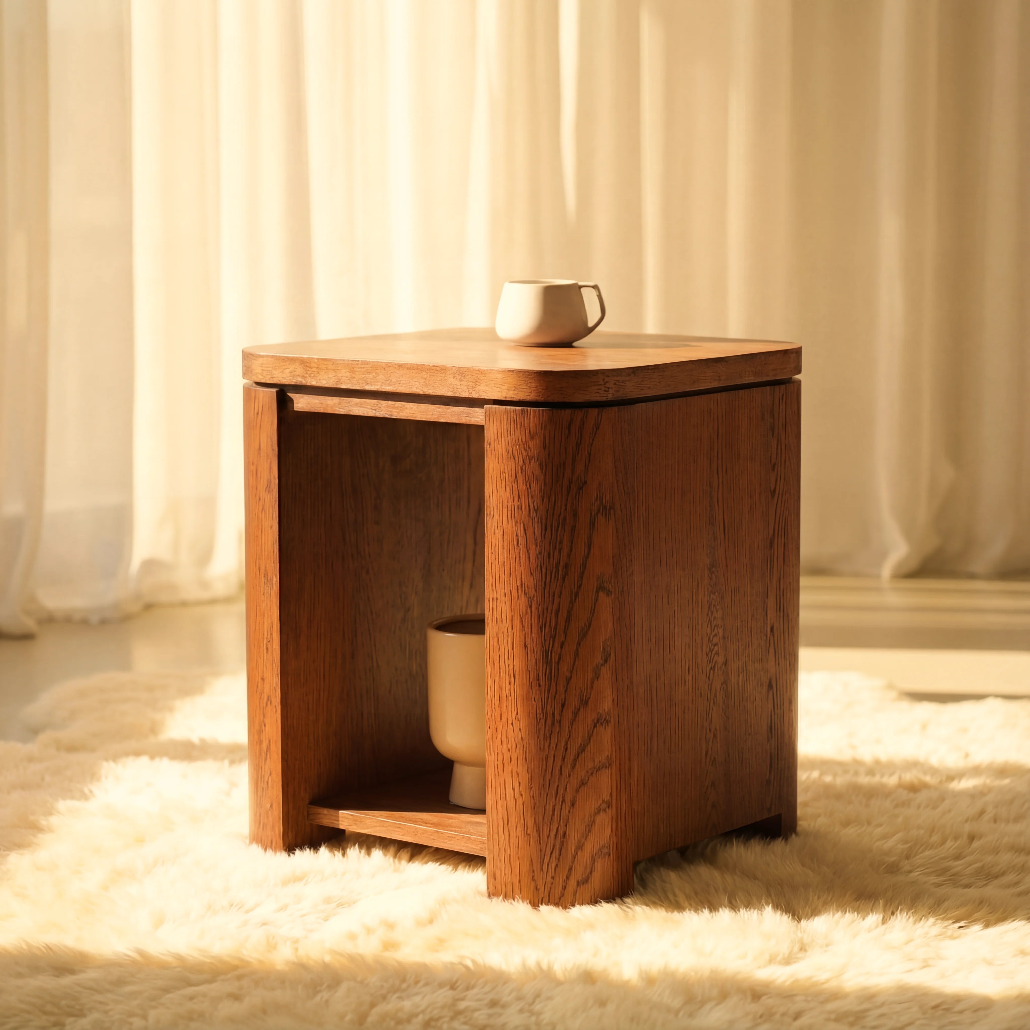 Ovelo Side Table All-oak construction