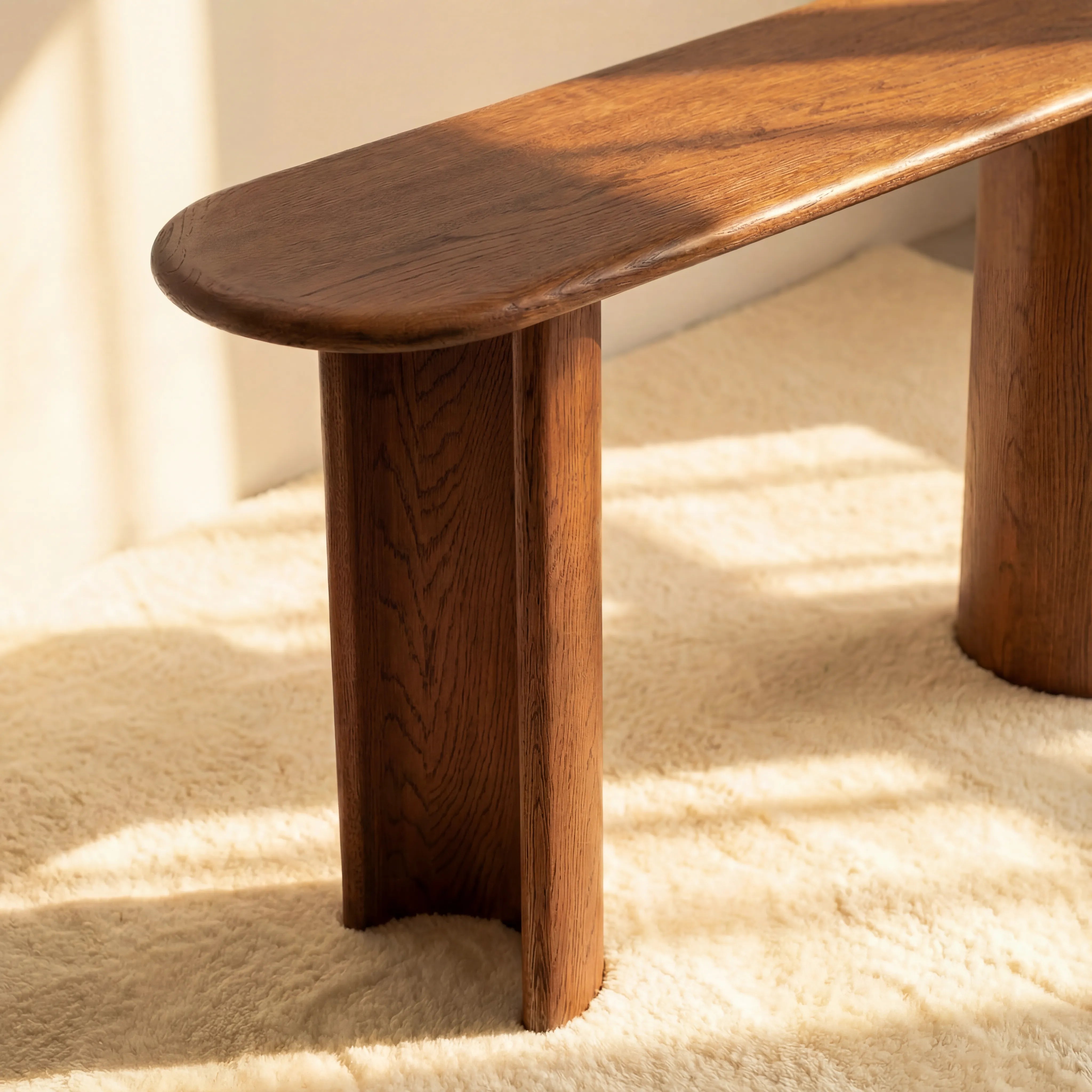 Haven Console Table White oak