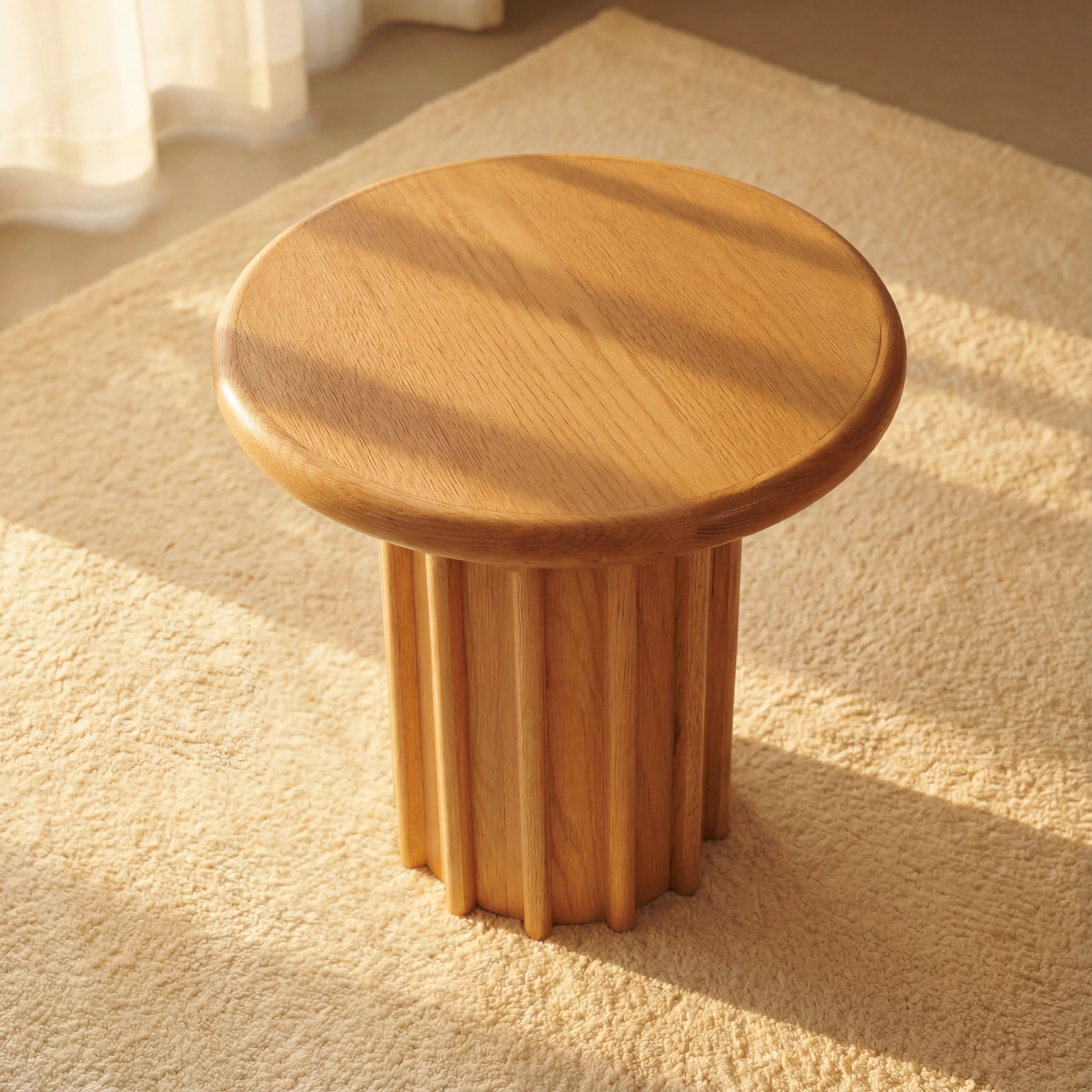 Corin Side Table White oak