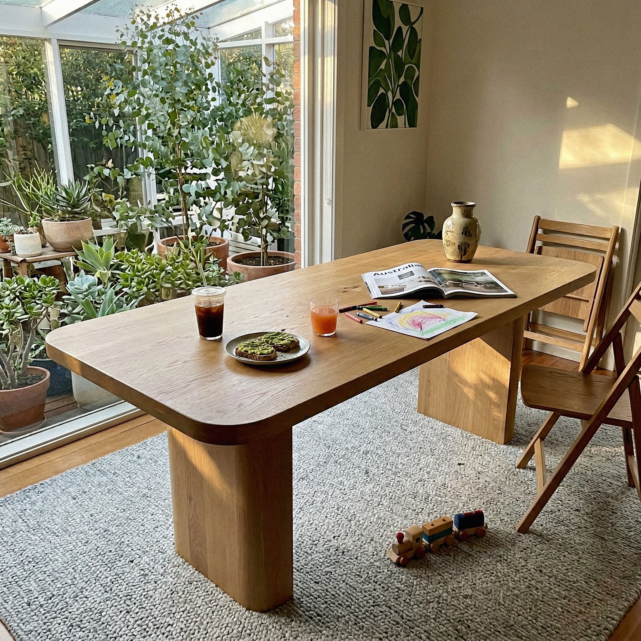 Ovelo Dining Table All-oak construction