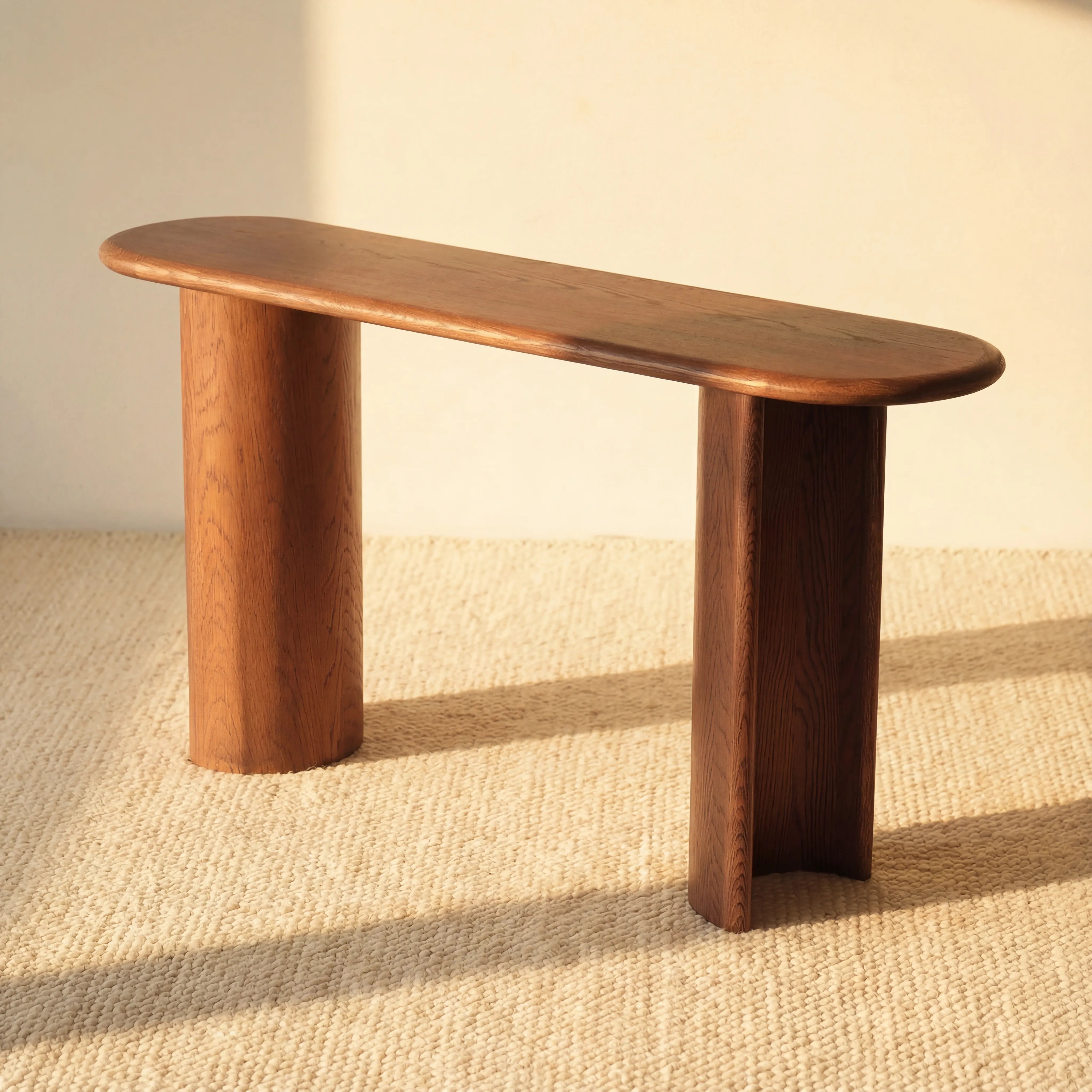 Haven Console Table White oak