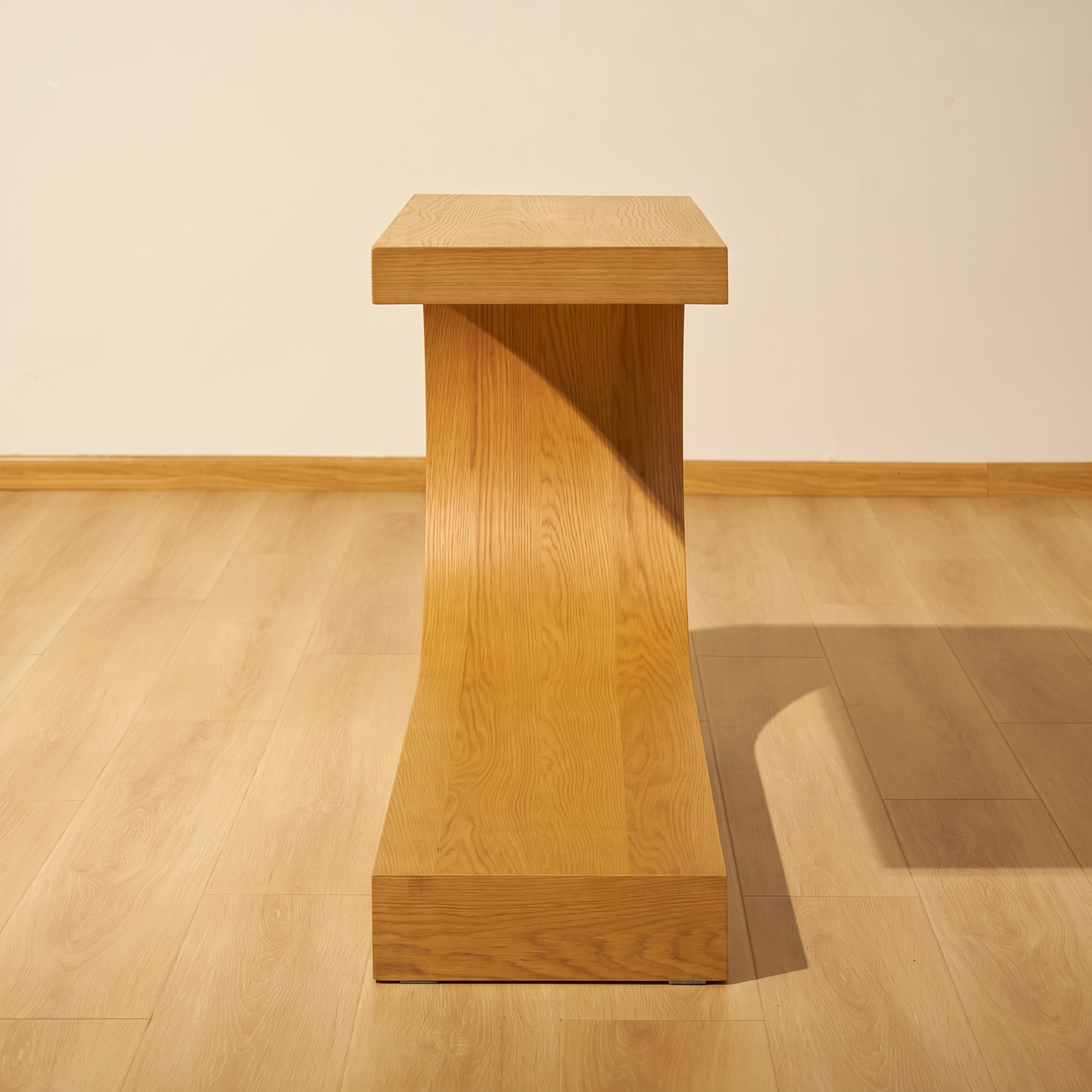 Arcus Console Table  — Natural oak finish