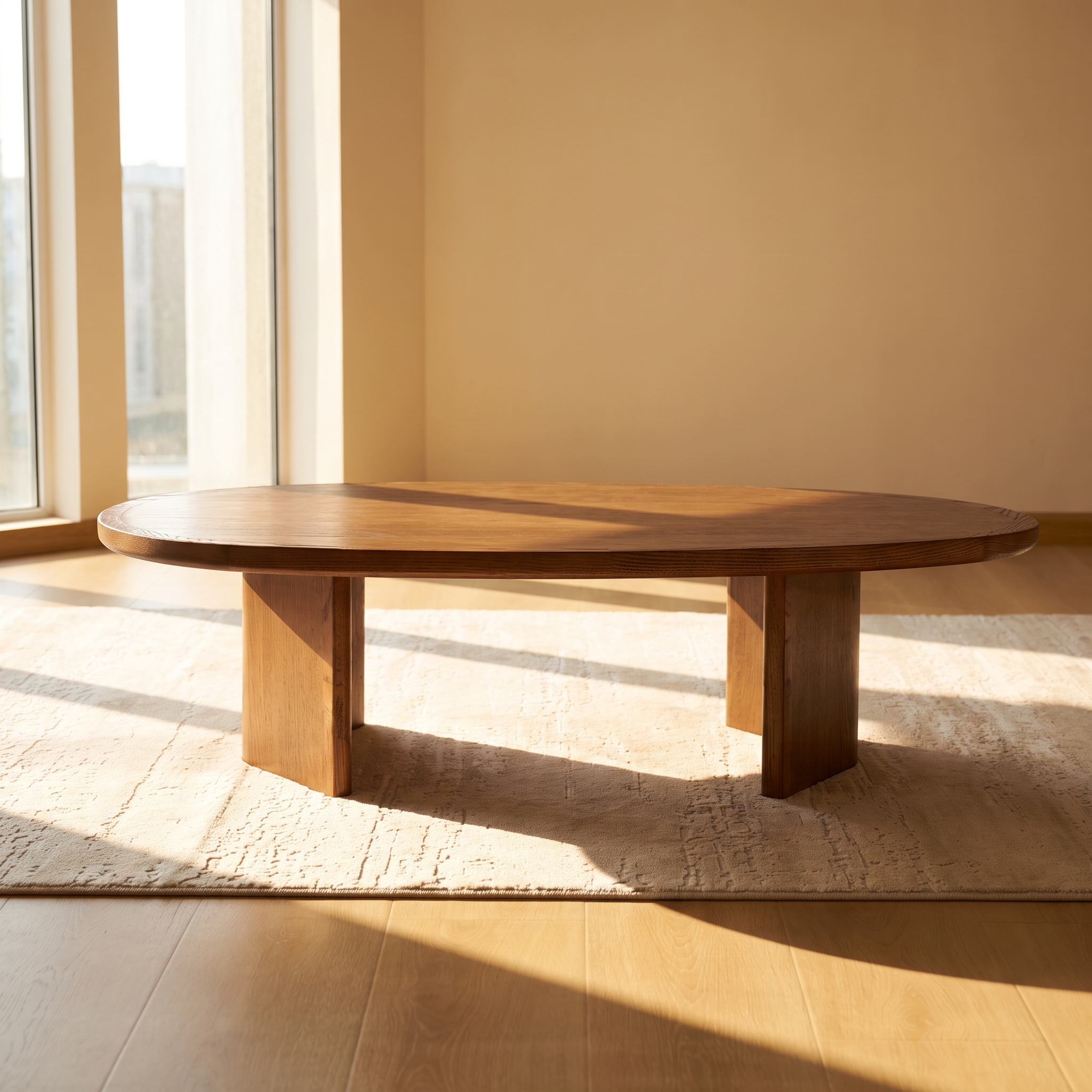 Arden Coffee Table  — Brown oak finish