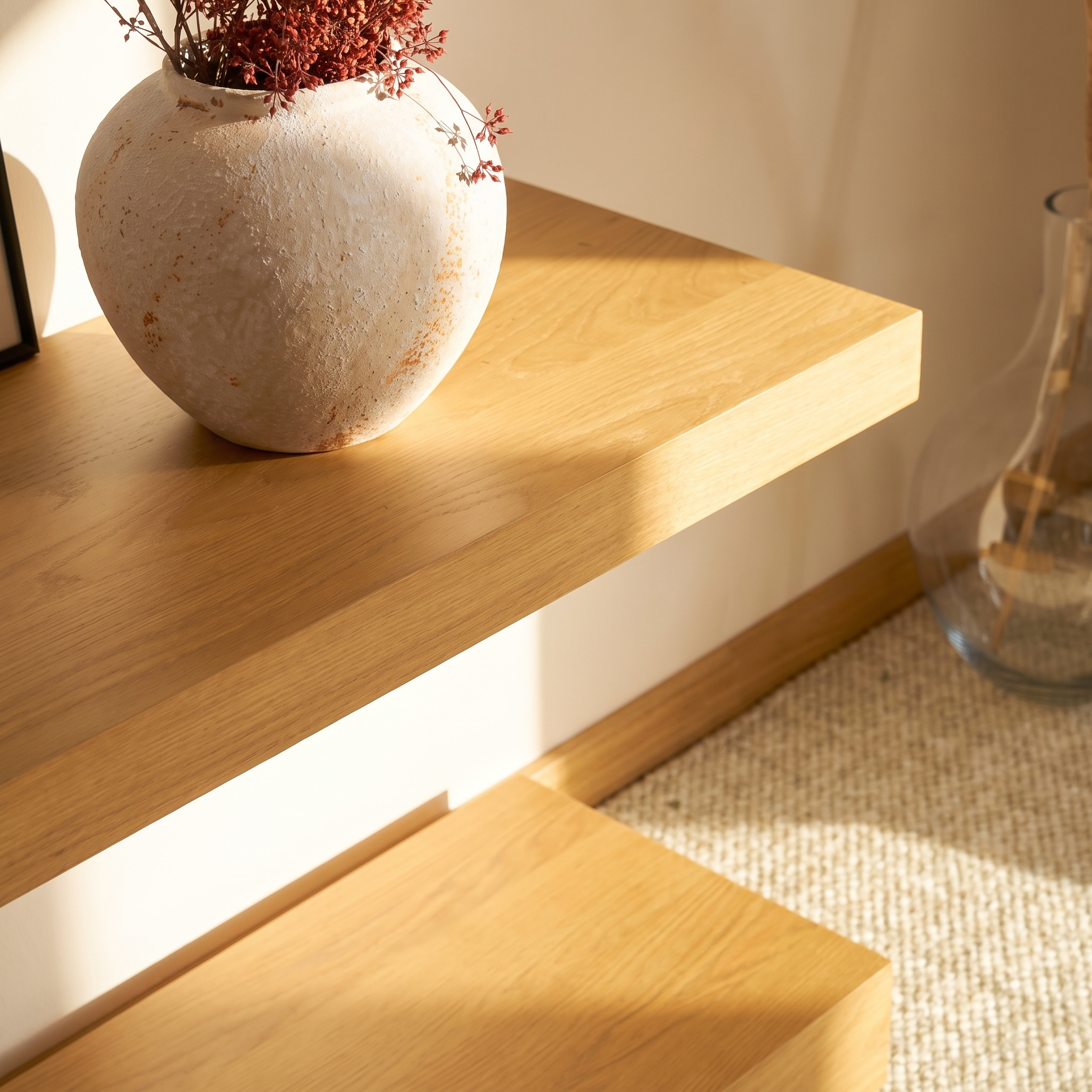 Arcus Console Table  — Natural oak finish