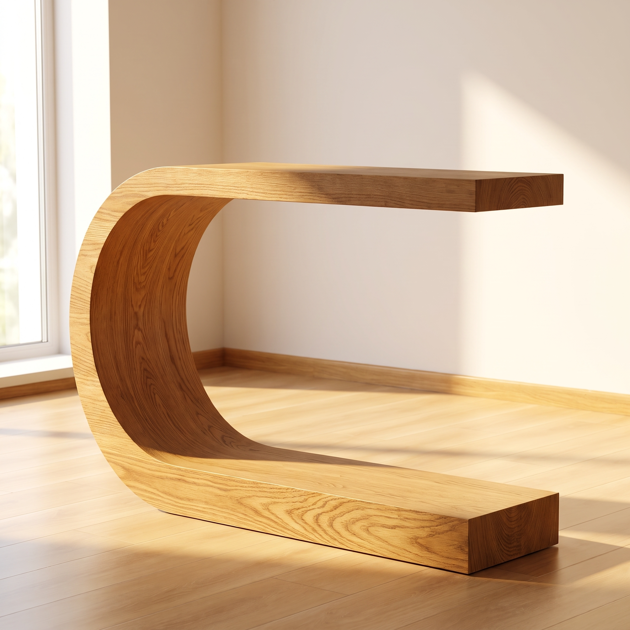 Arcus Console Table  — Natural oak finish